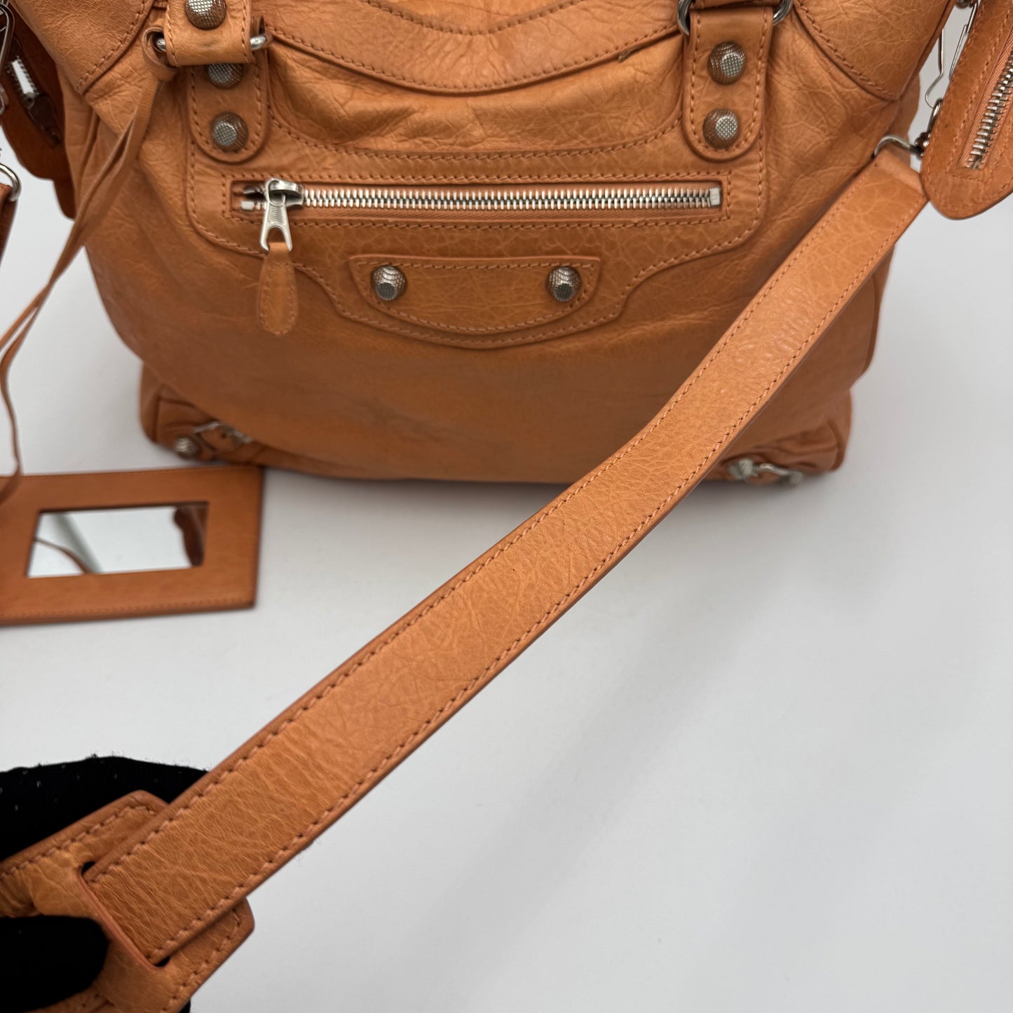 Balenciaga Melon Orange Leather Giant 12 Velo SHW