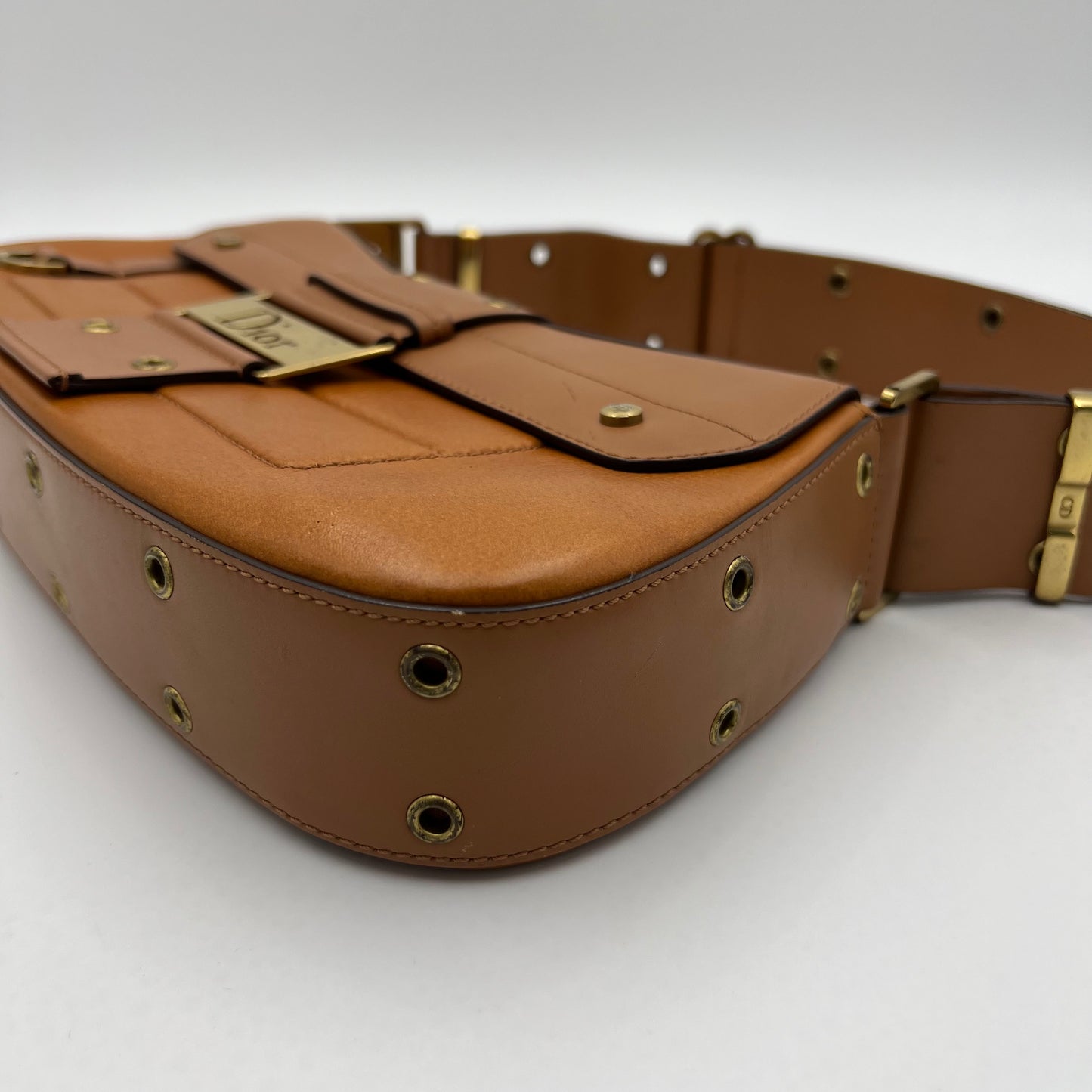 Christian Dior Brown Leather Columbus