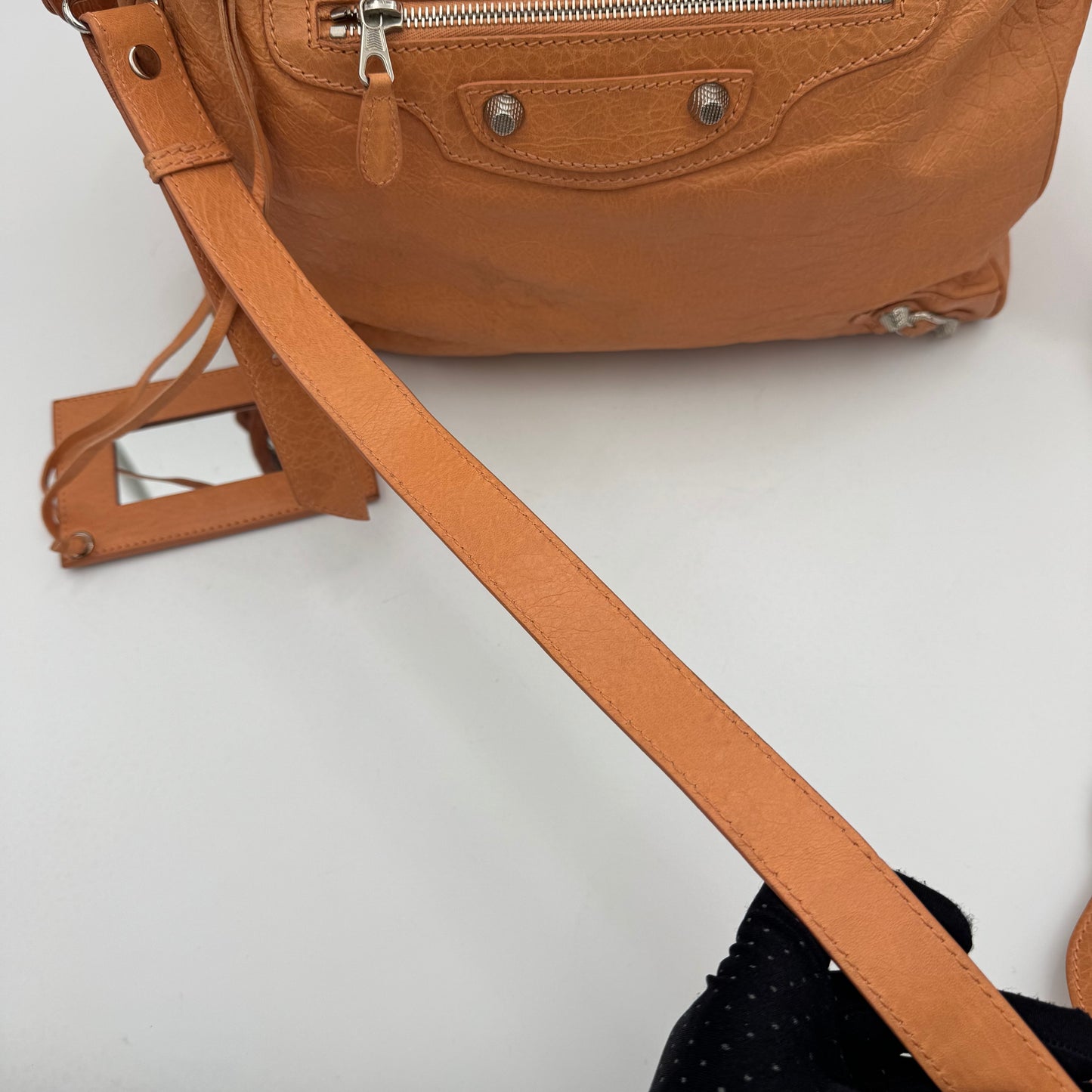 Balenciaga Melon Orange Leather Giant 12 Velo SHW