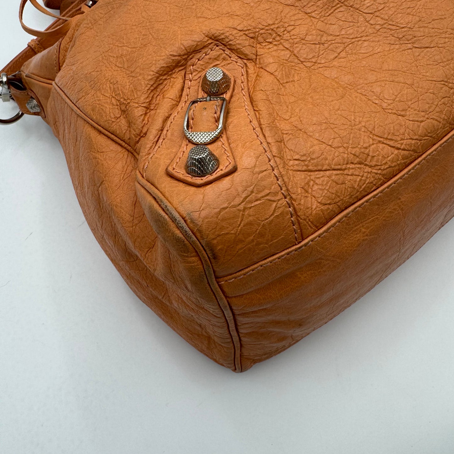 Balenciaga Melon Orange Leather Giant 12 Velo SHW
