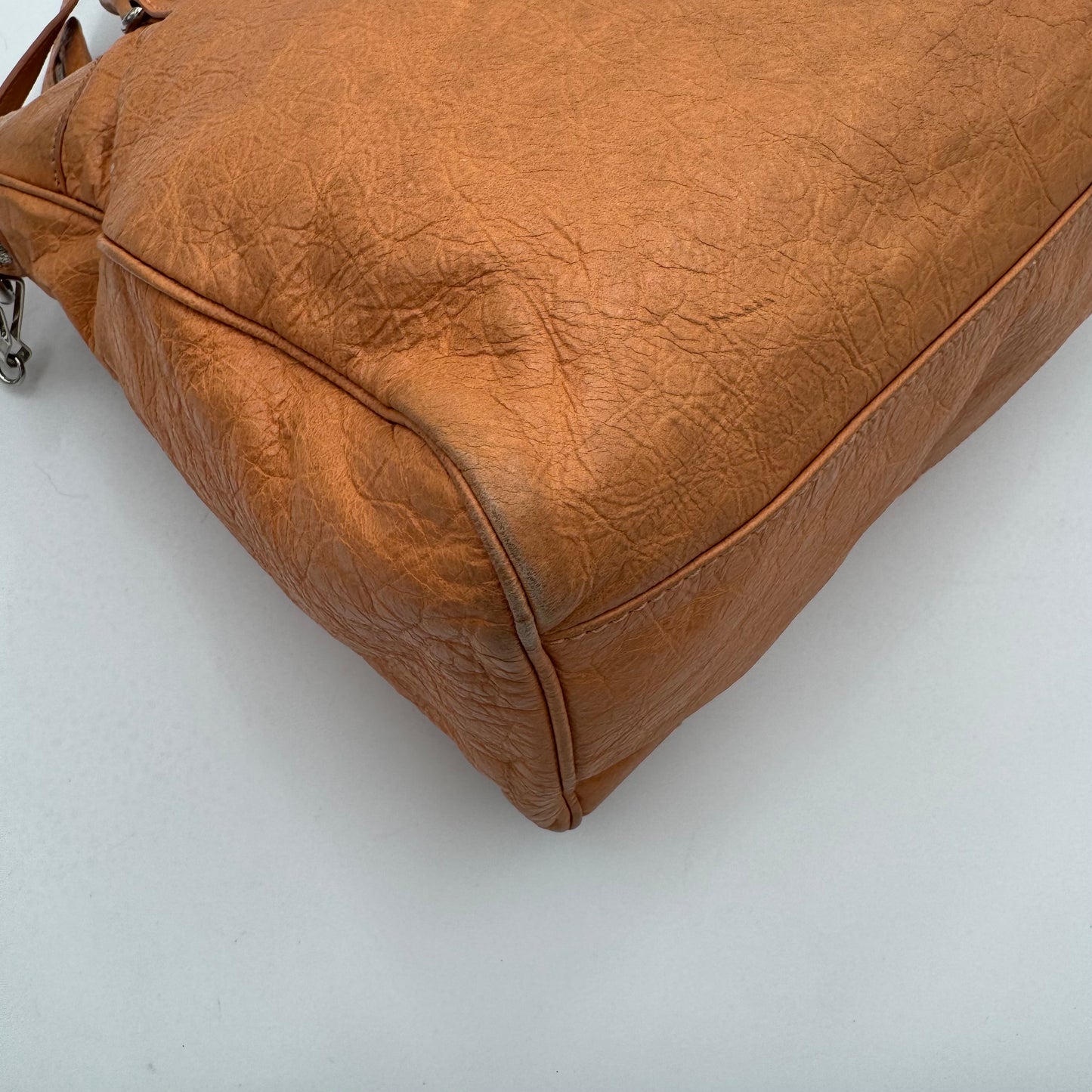 Balenciaga Melon Orange Leather Giant 12 Velo SHW