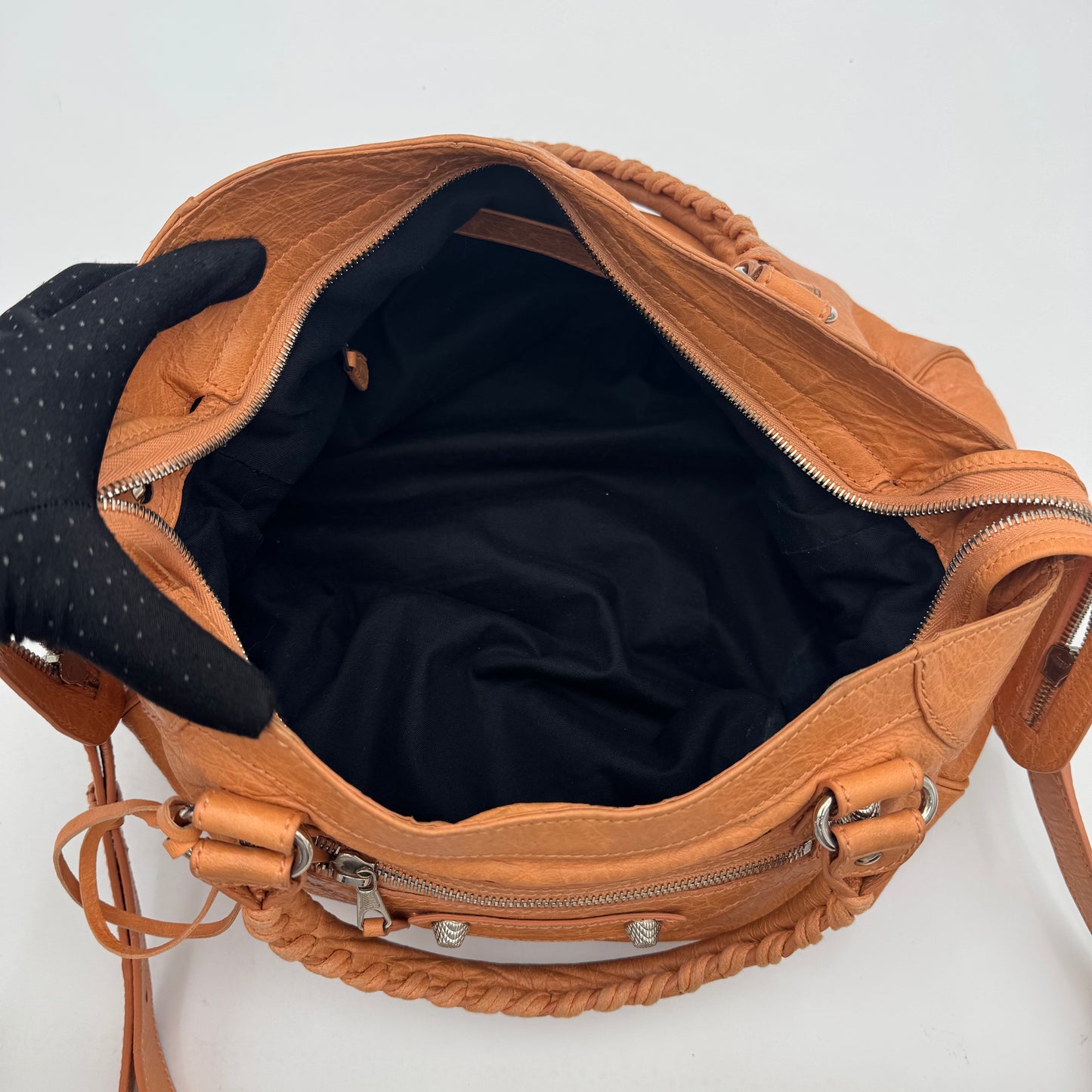 Balenciaga Melon Orange Leather Giant 12 Velo SHW