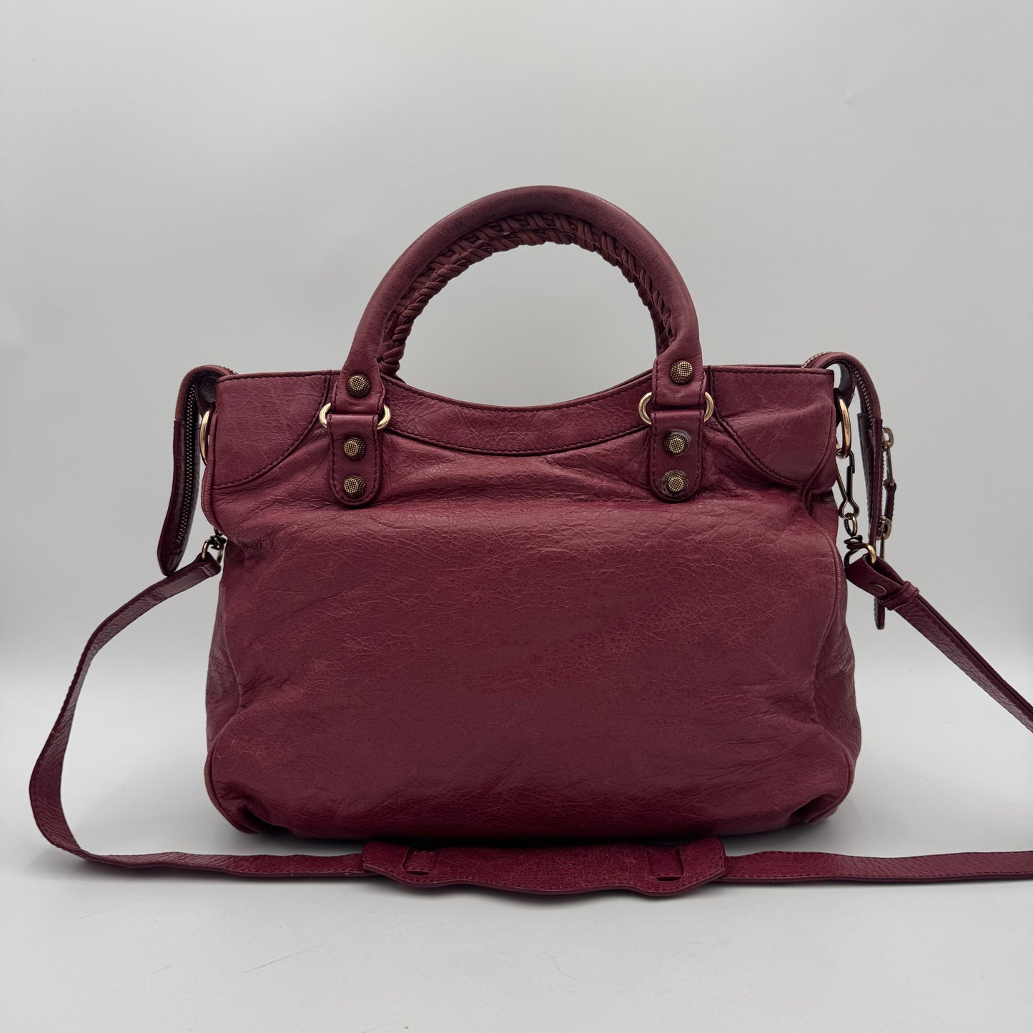 Balenciaga Burgundy Leather Giant 12 Velo RGHW