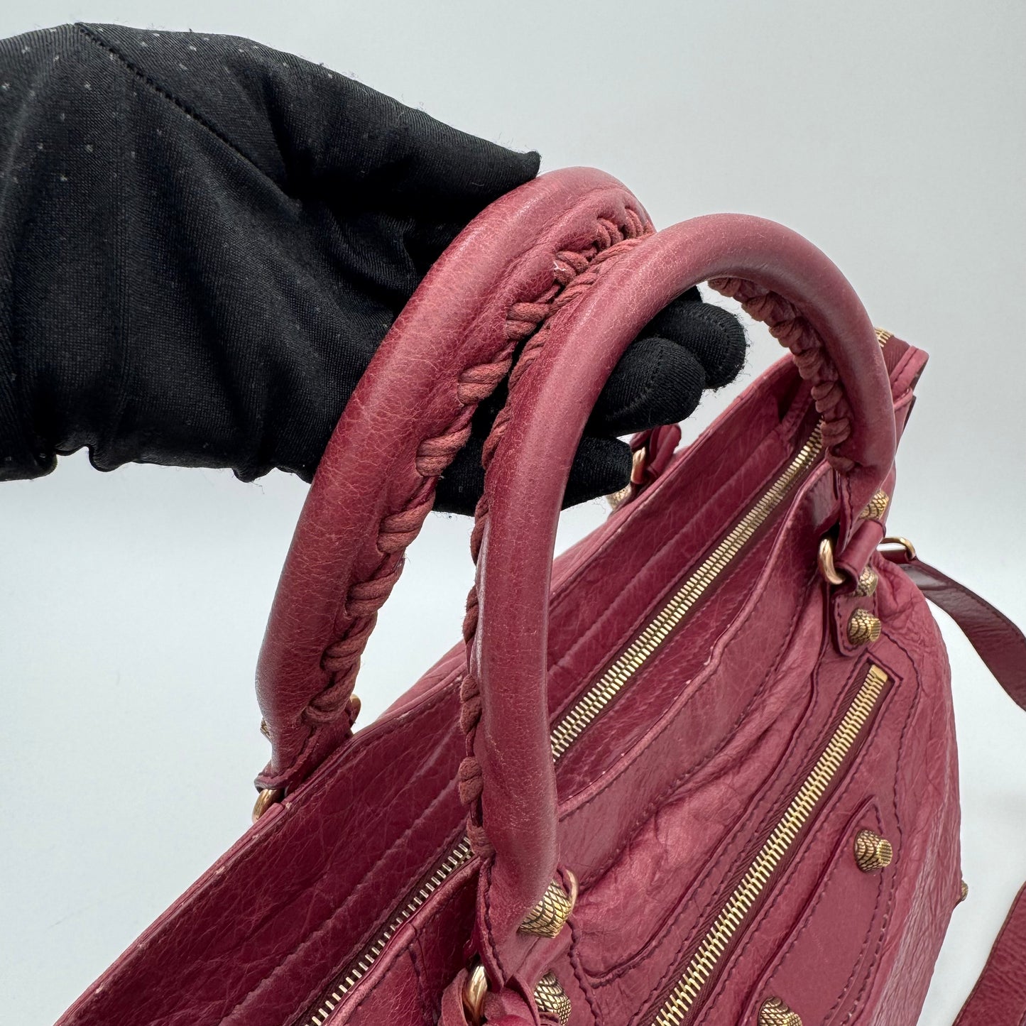 Balenciaga Burgundy Leather Giant 12 Velo RGHW
