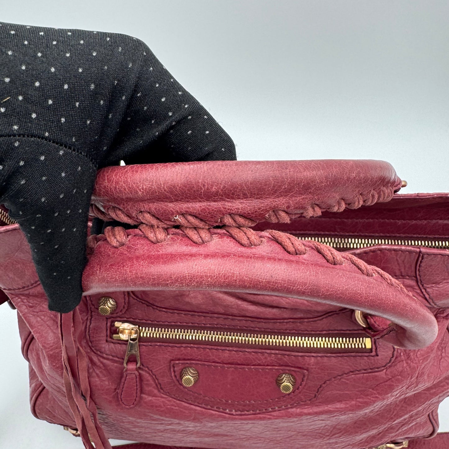 Balenciaga Burgundy Leather Giant 12 Velo RGHW
