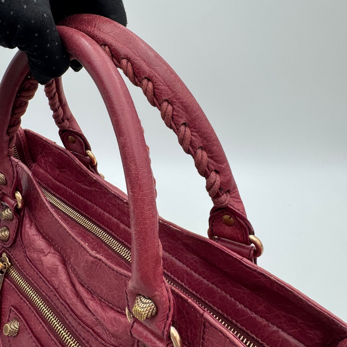 Balenciaga Burgundy Leather Giant 12 Velo RGHW