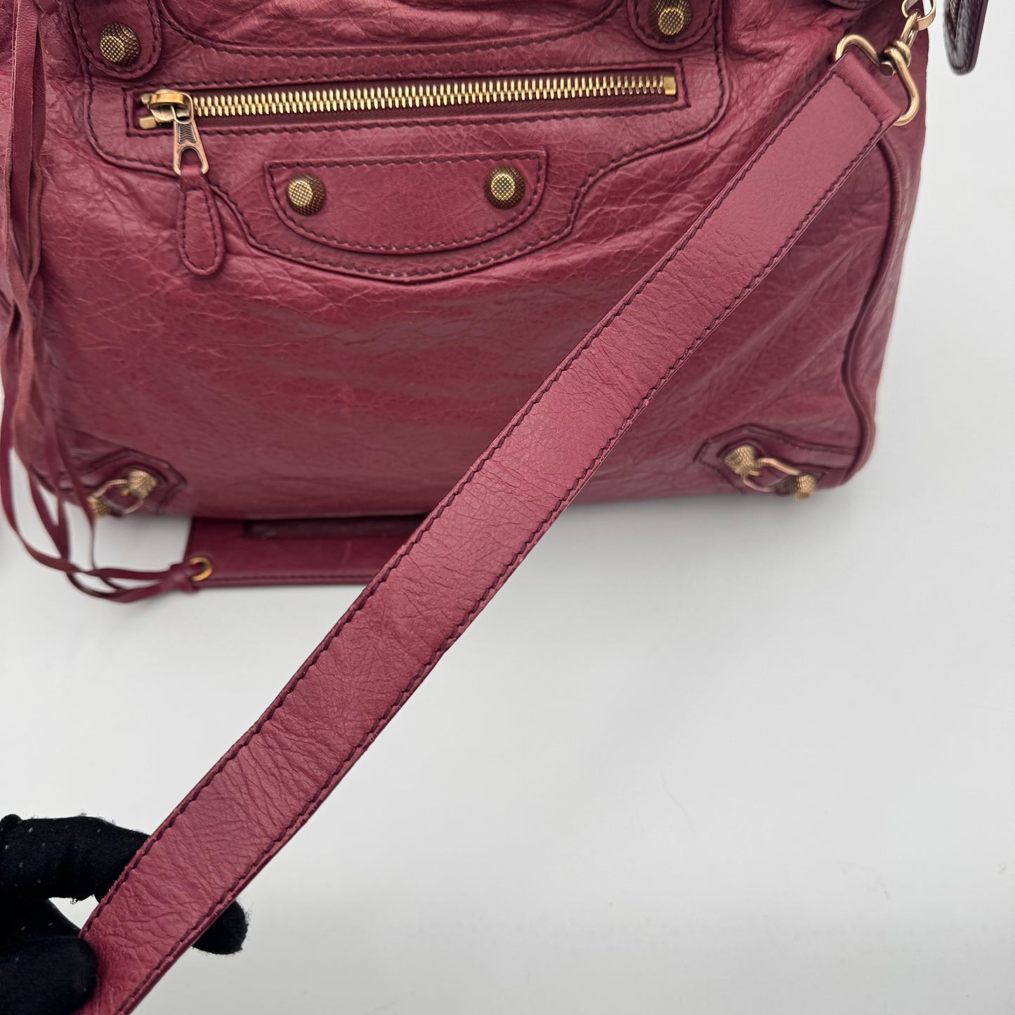 Balenciaga Burgundy Leather Giant 12 Velo RGHW