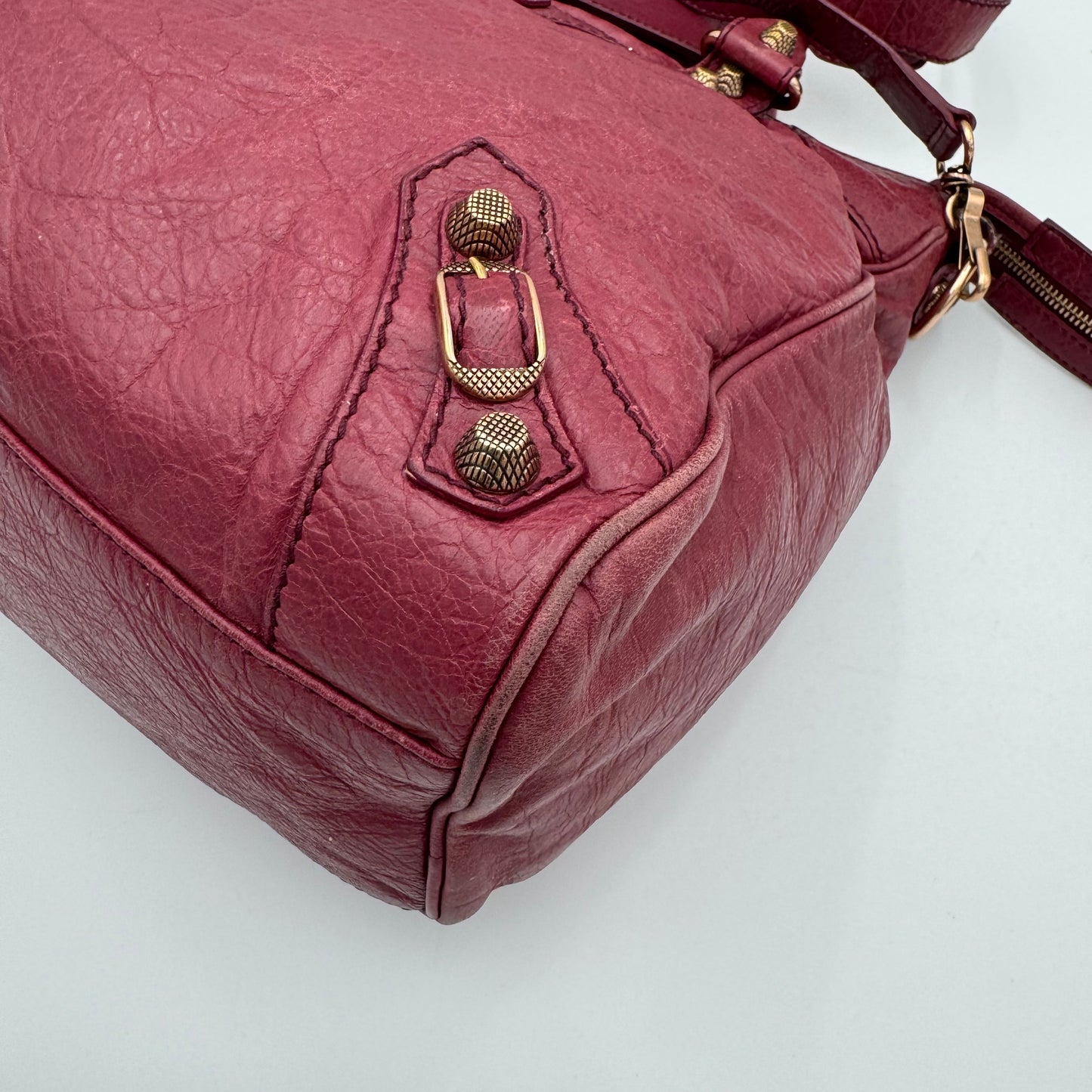 Balenciaga Burgundy Leather Giant 12 Velo RGHW