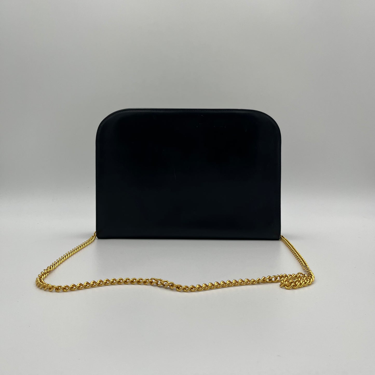 Salvatore Ferragamo Gancini Leather Chain Bag