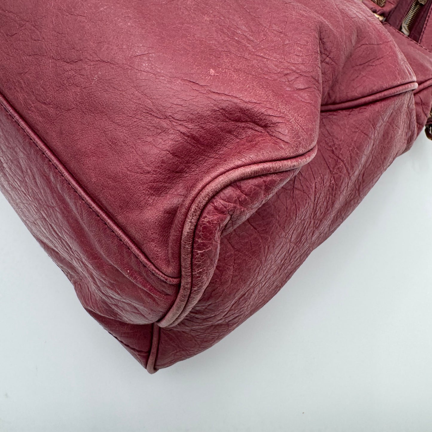 Balenciaga Burgundy Leather Giant 12 Velo RGHW