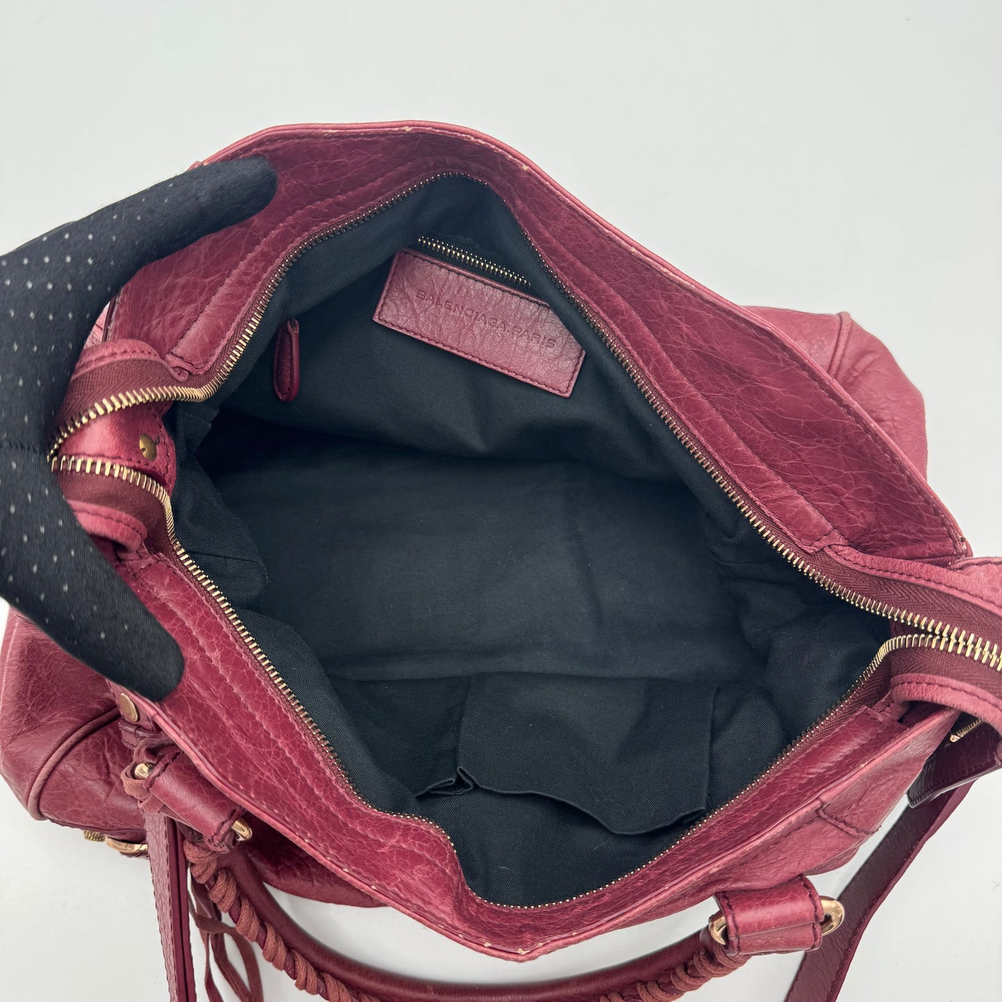 Balenciaga Burgundy Leather Giant 12 Velo RGHW