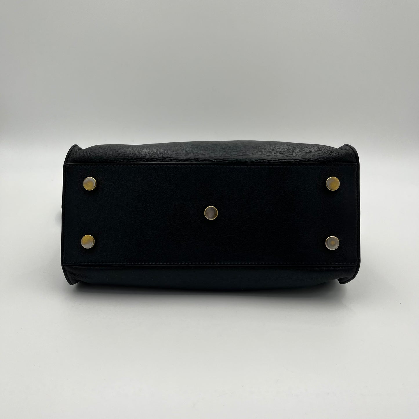 YSL Black Leather Small Cabas