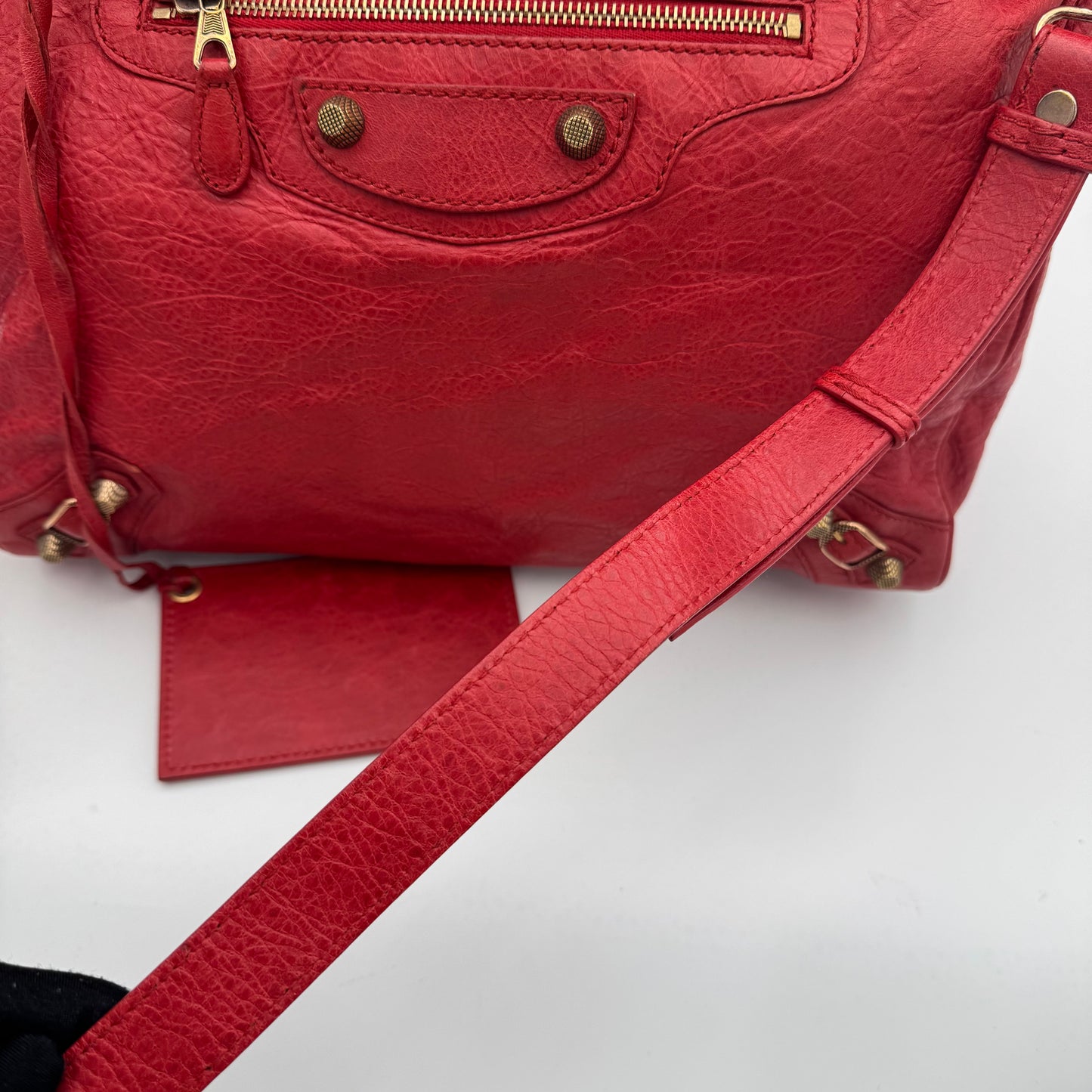 Balenciaga Red Leather Giant 12 Velo RGHW