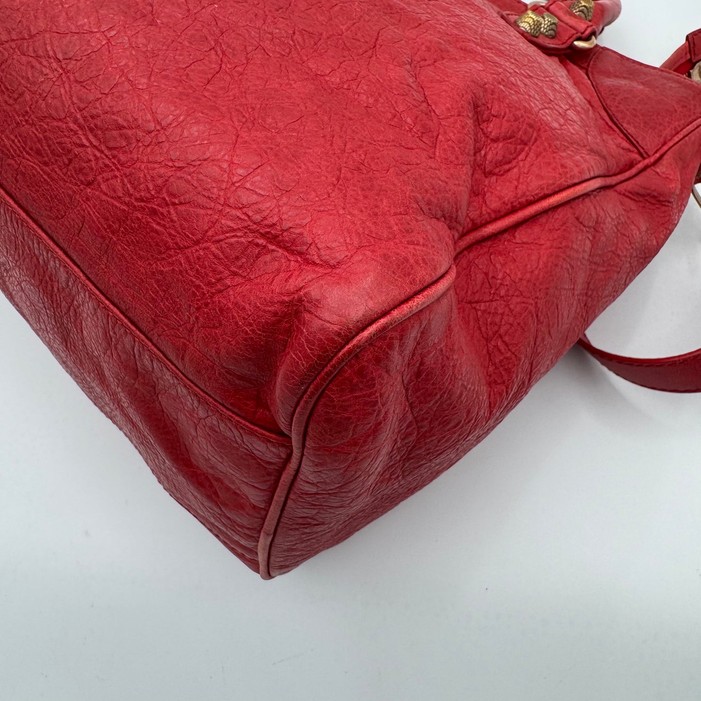 Balenciaga Red Leather Giant 12 Velo RGHW