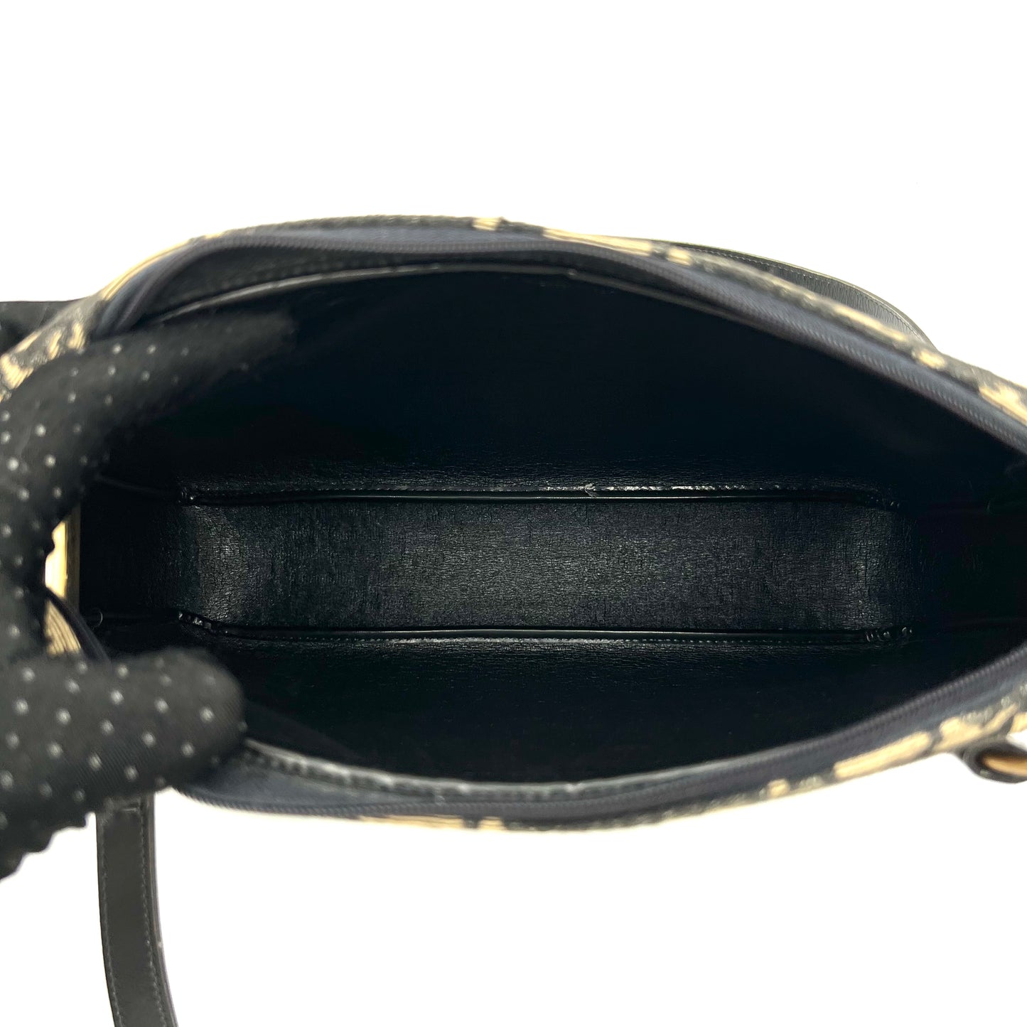 Christian Dior Blue Oblique Canvas CD Double Strap Shoulder Bag