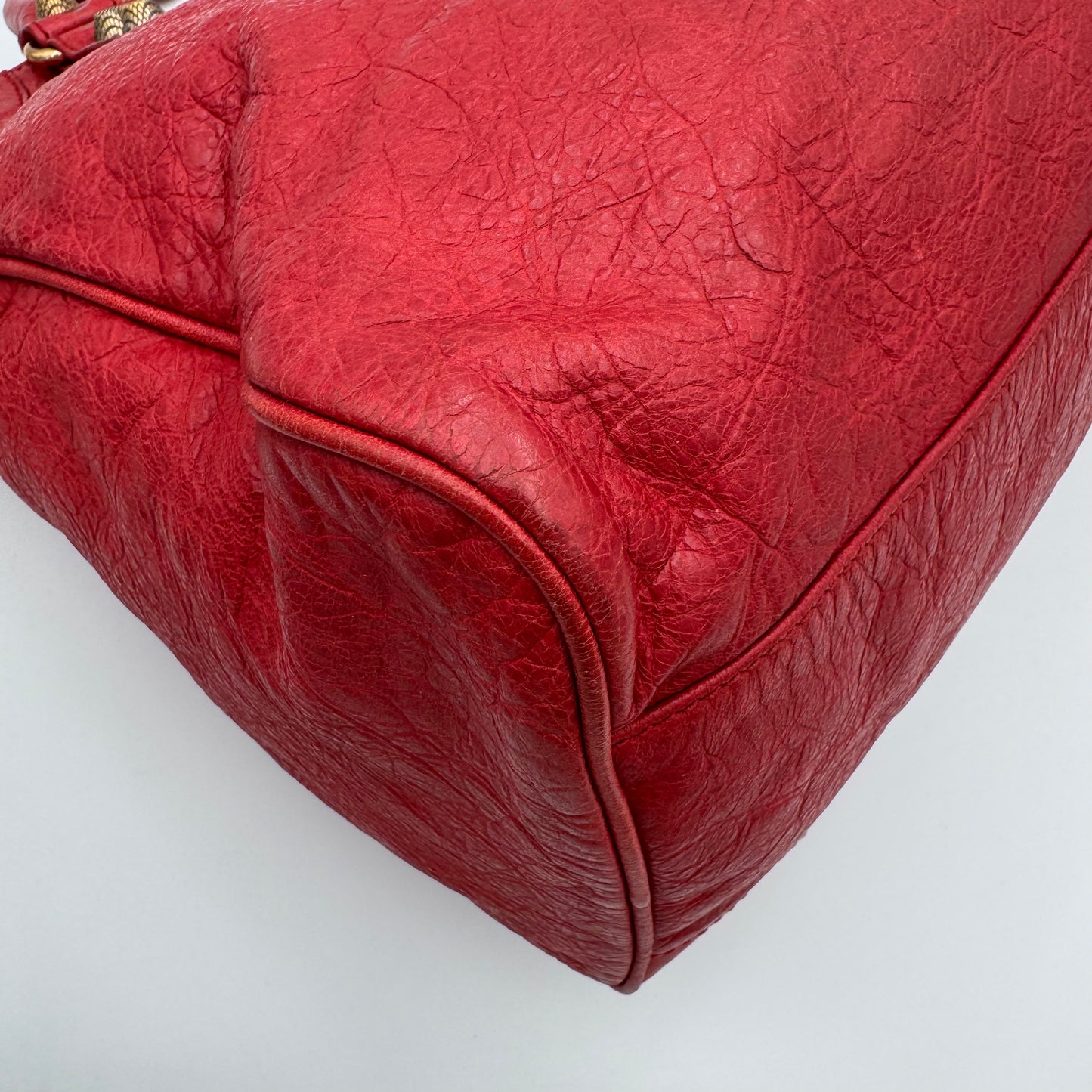 Balenciaga Red Leather Giant 12 Velo RGHW