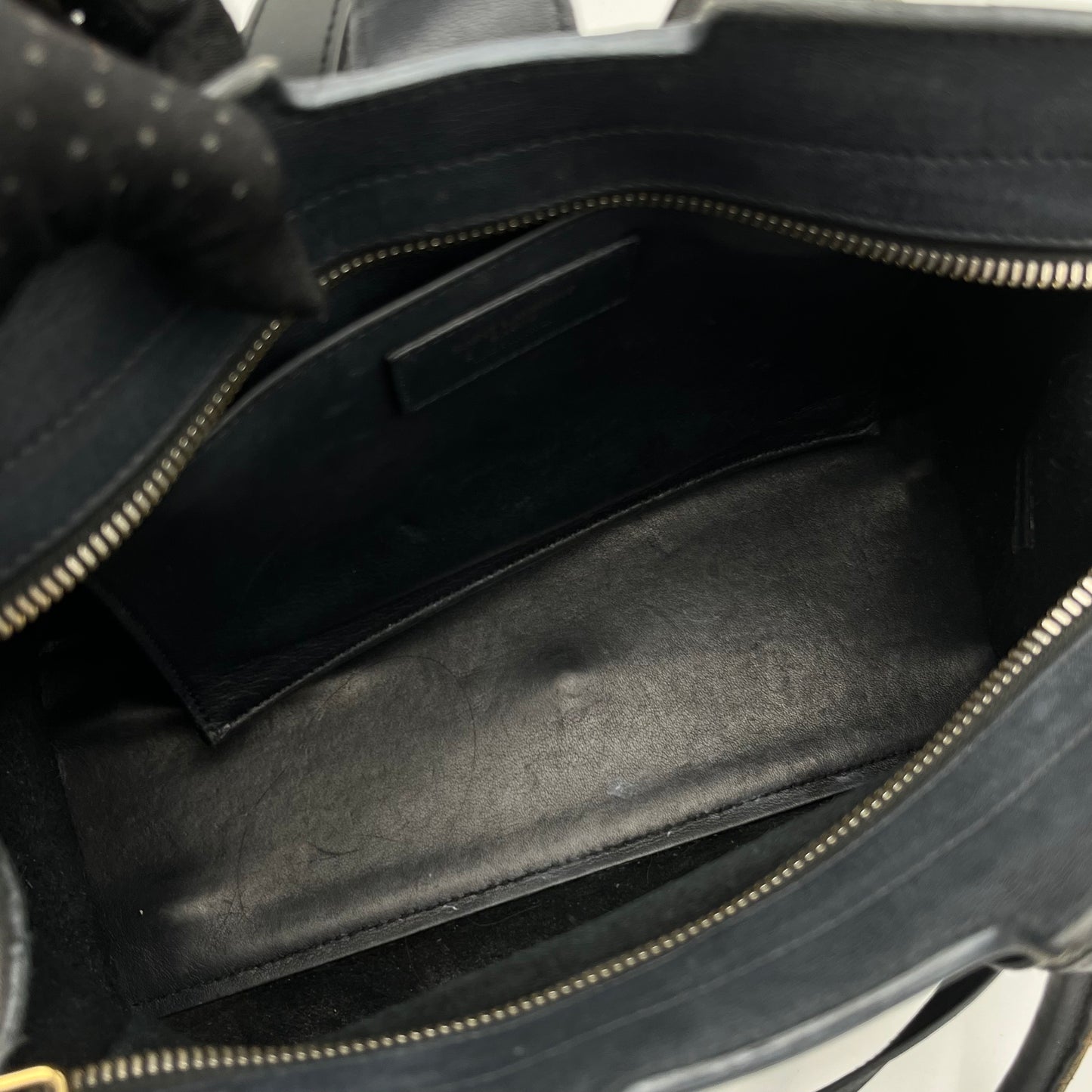 YSL Black Leather Small Cabas