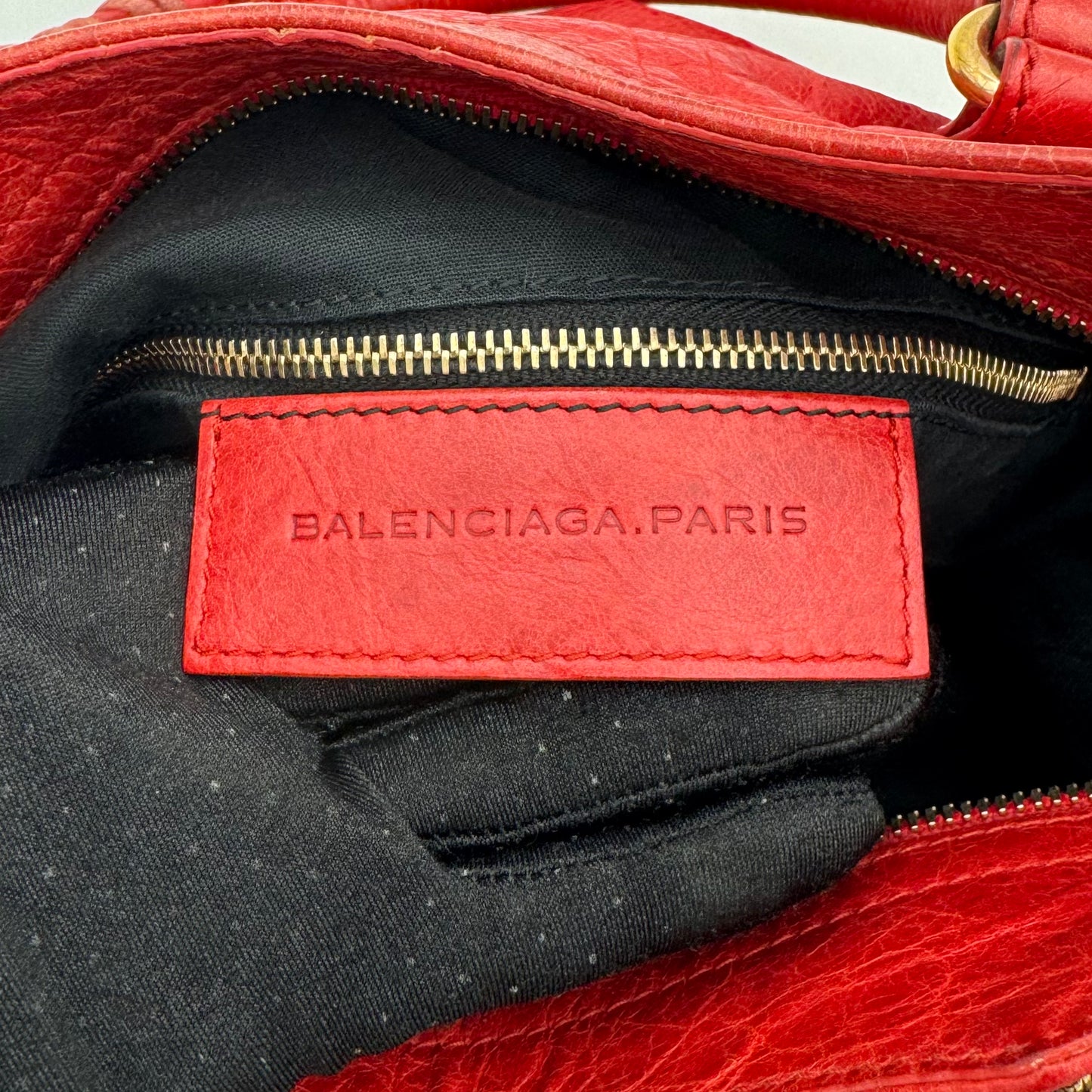 Balenciaga Red Leather Giant 12 Velo RGHW