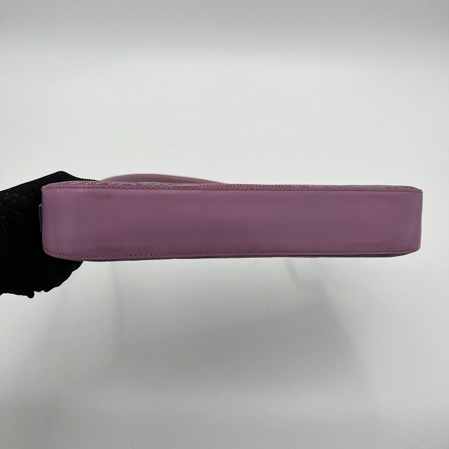 Salvatore Ferragamo Vintage Lilac Lizard Baguette