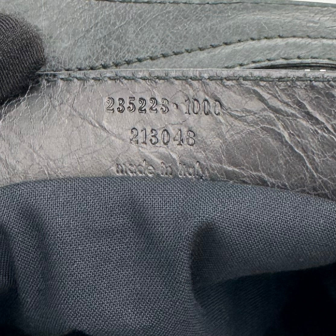Balenciaga Black Leather Giant Brogues Velo