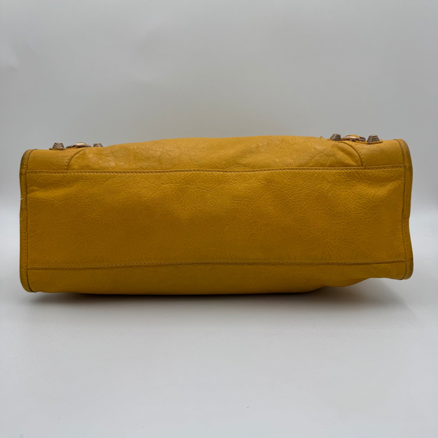 Balenciaga Mustard Yellow Leather Giant 12 City RGHW