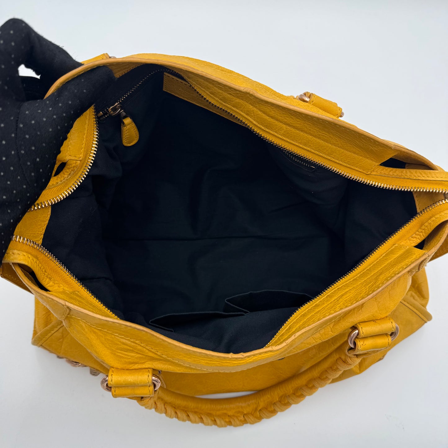 Balenciaga Mustard Yellow Leather Giant 12 City RGHW