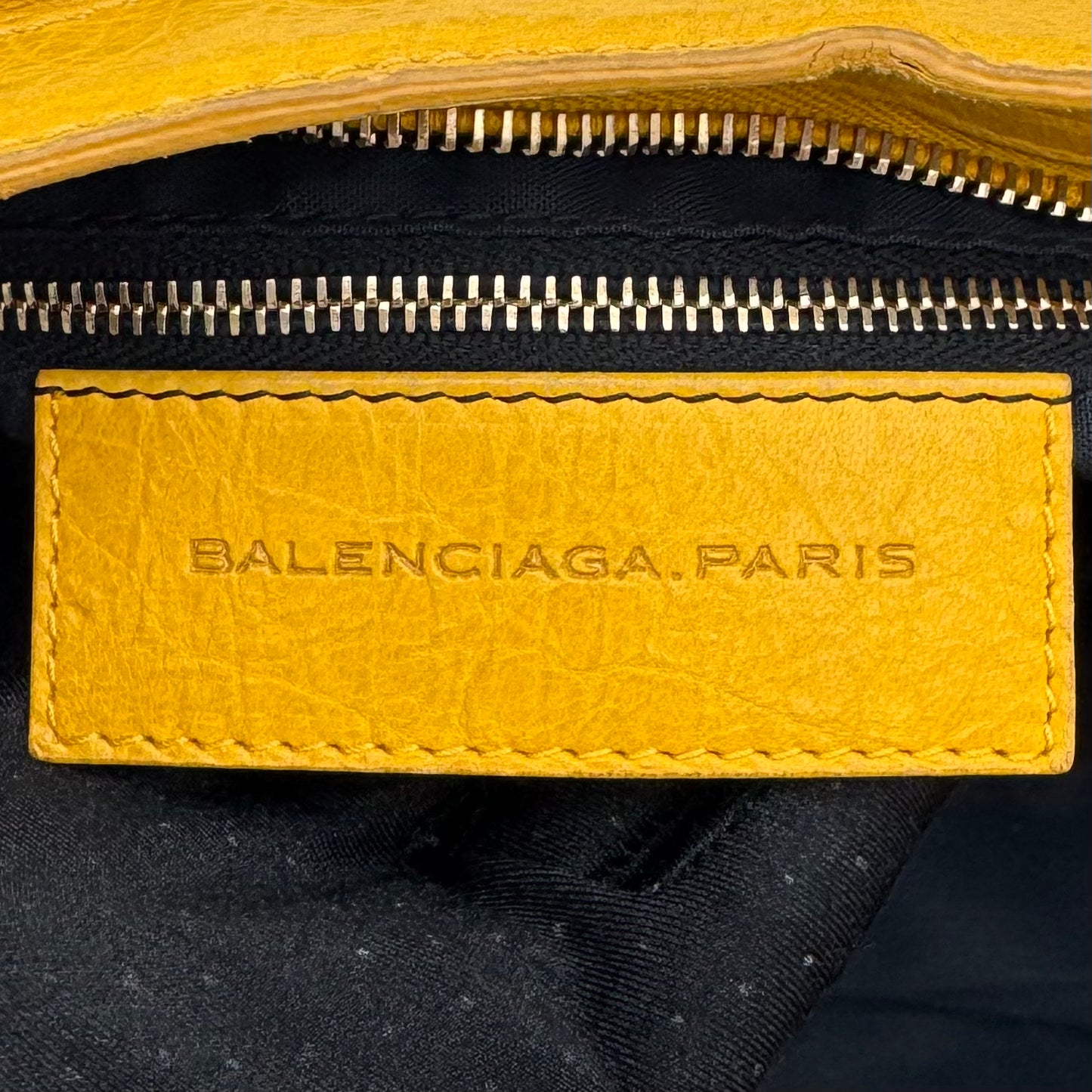 Balenciaga Mustard Yellow Leather Giant 12 City RGHW