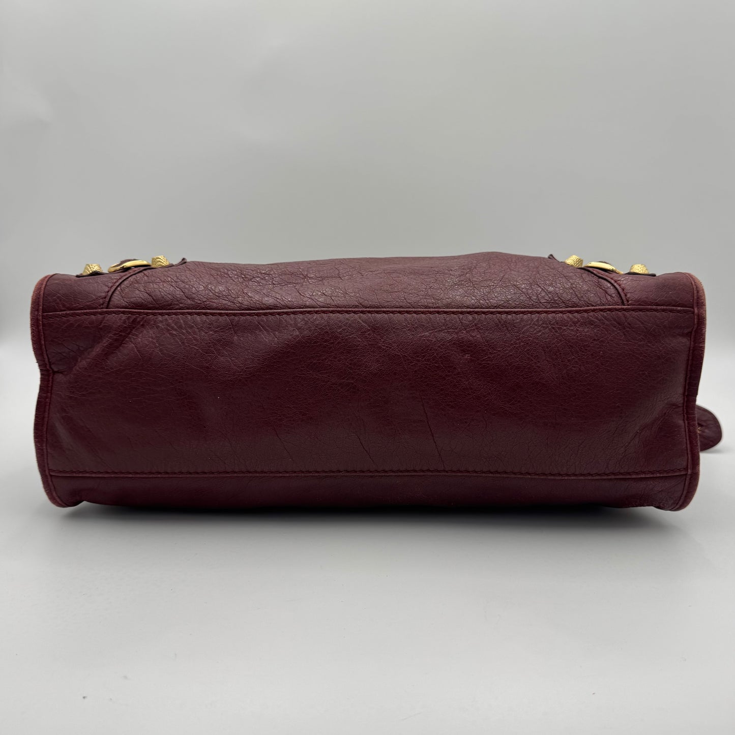 Balenciaga Burgundy Leather Giant 12 City GHW