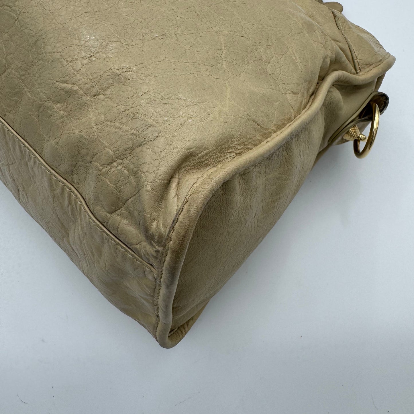 Balenciaga Beige Leather Giant 12 City GHW
