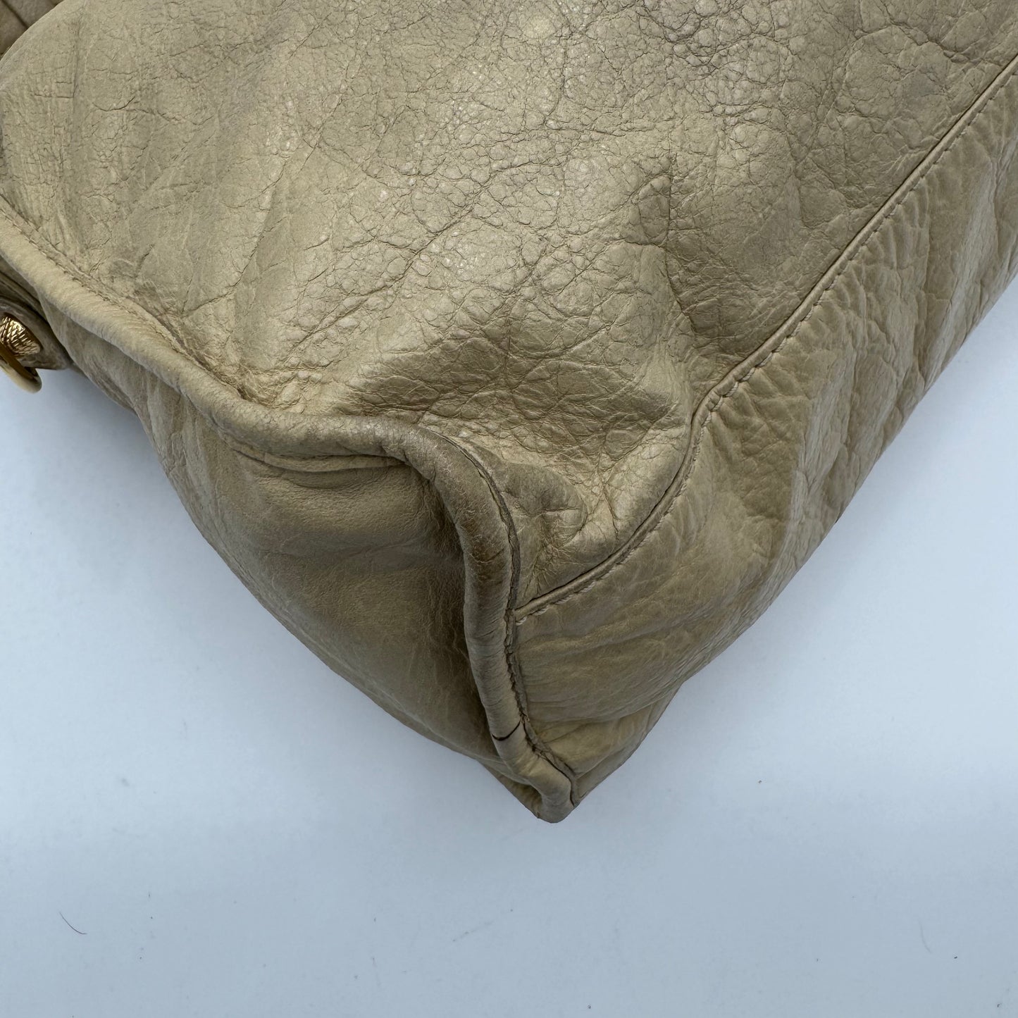 Balenciaga Beige Leather Giant 12 City GHW