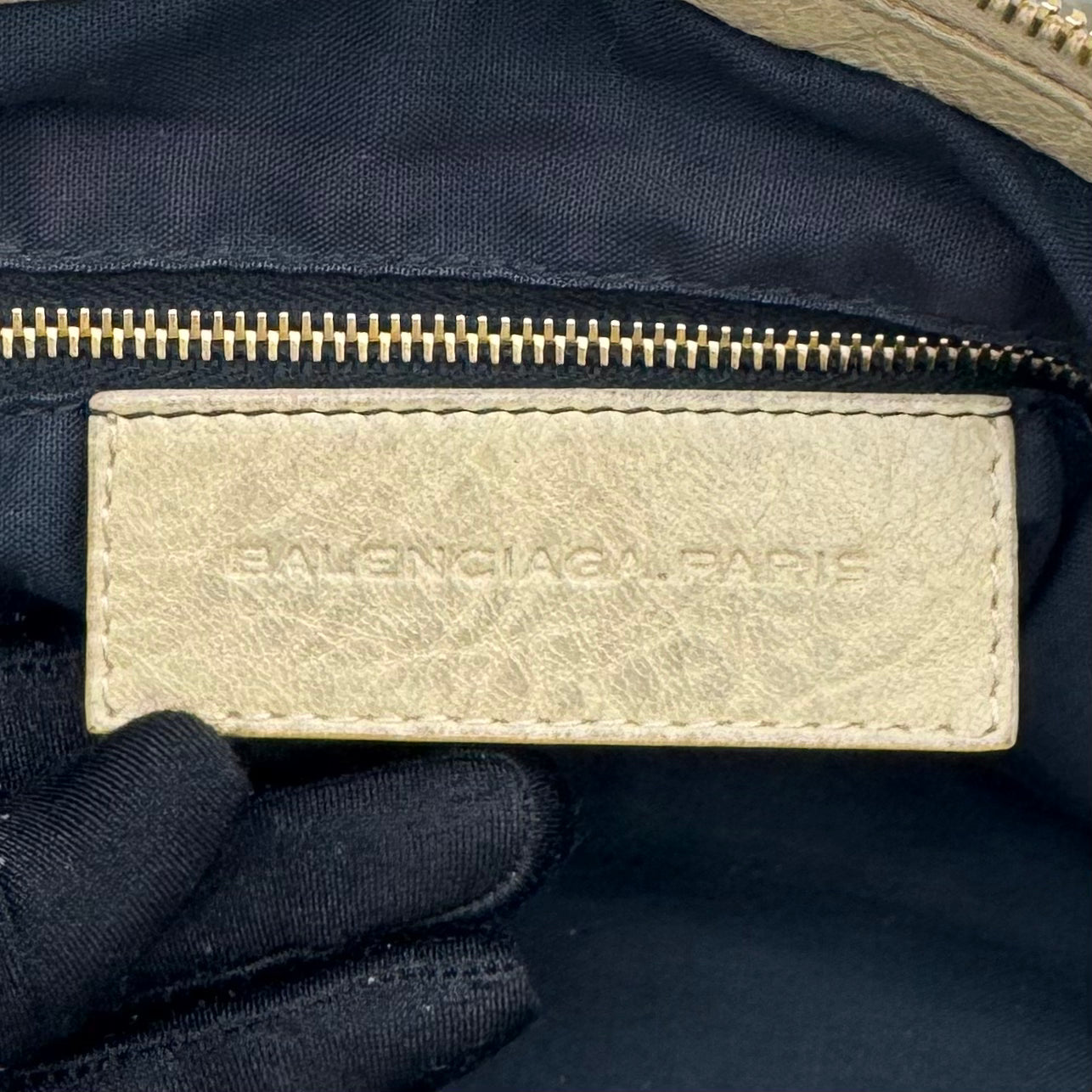 Balenciaga Beige Leather Giant 12 City GHW