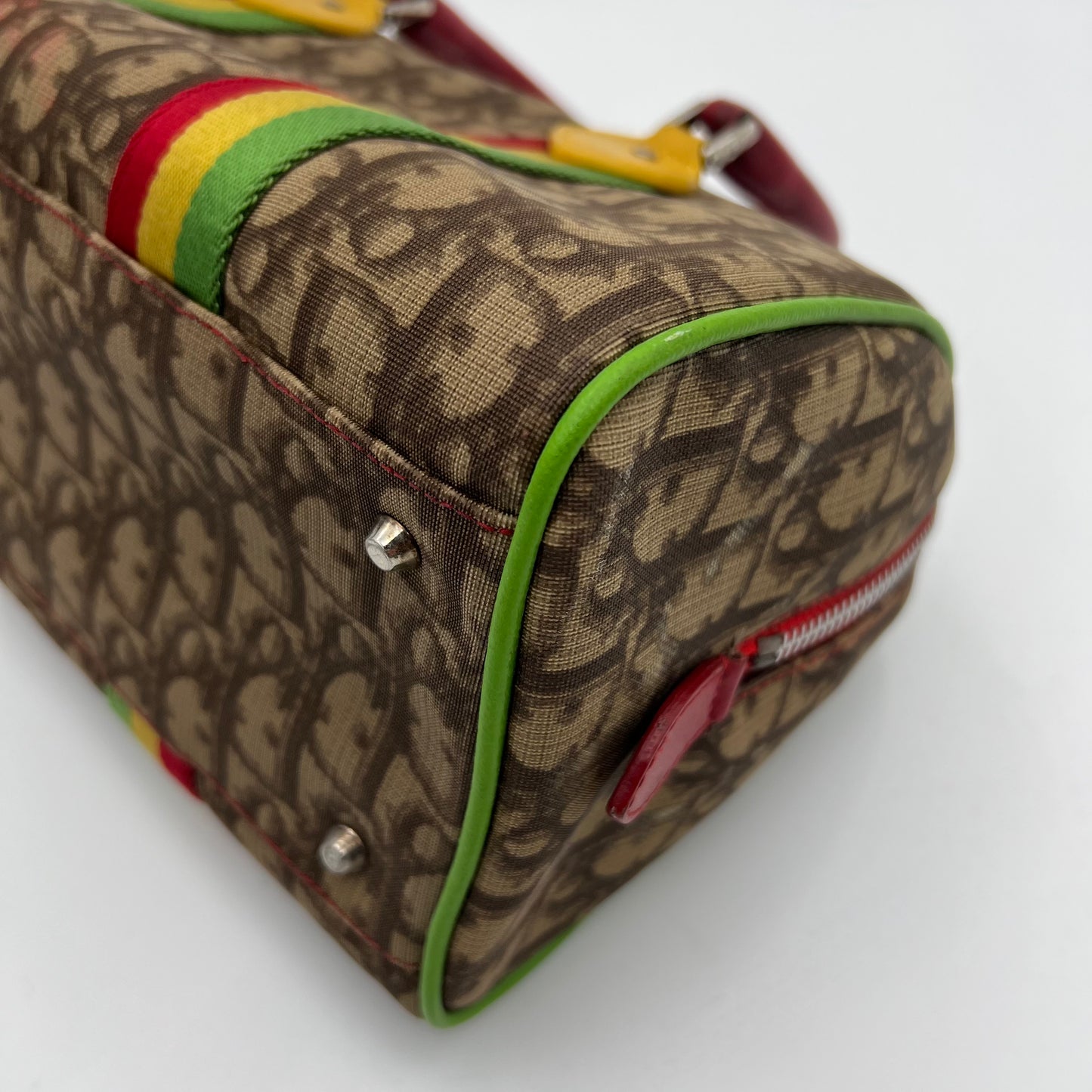 Christian Dior John Galliano Rasta Boston Bag