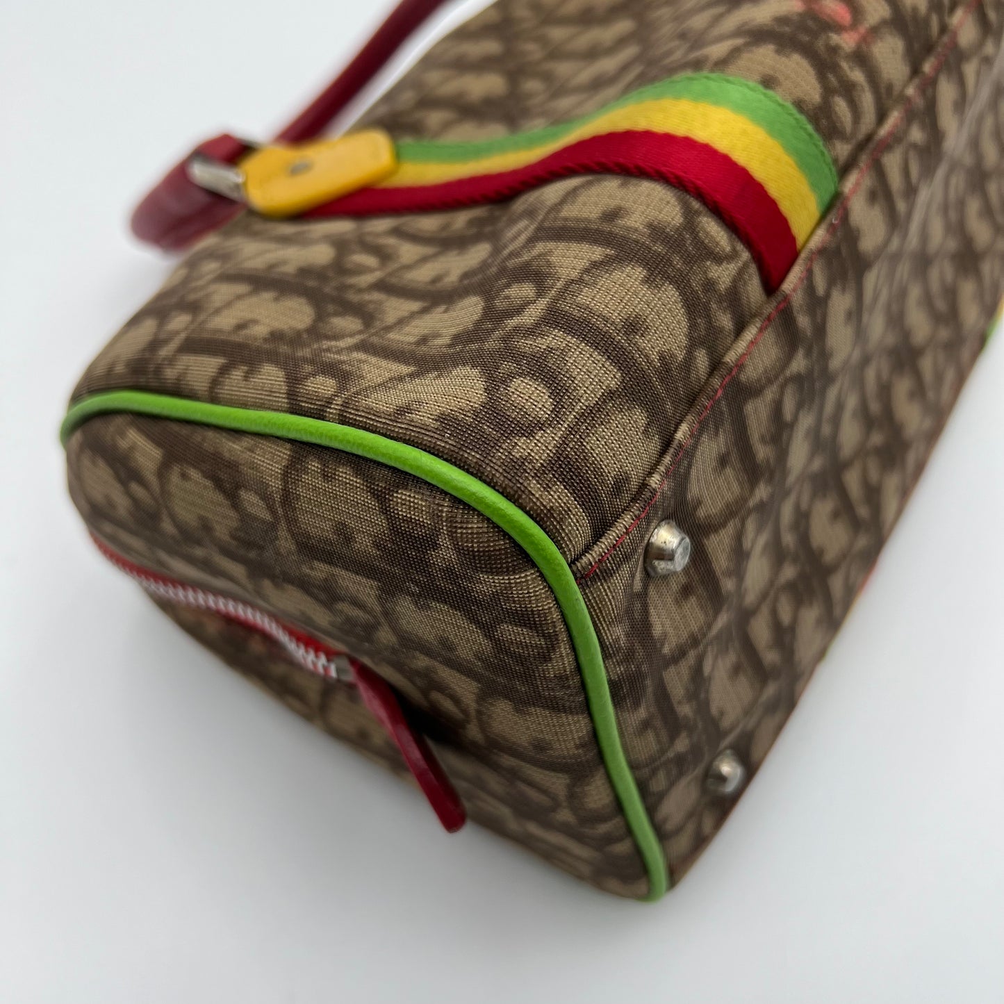 Christian Dior John Galliano Rasta Boston Bag
