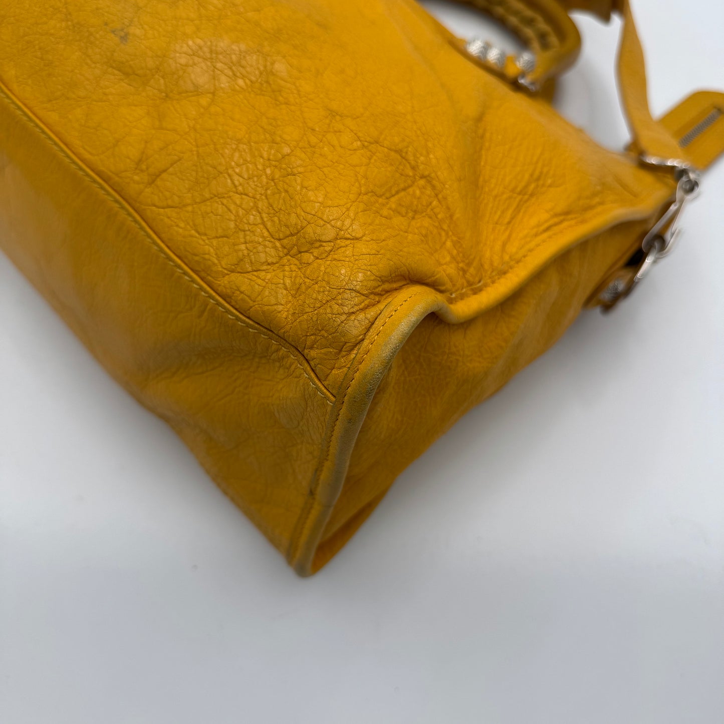 Balenciaga Mustard Yellow Leather Giant 12 City Bag SHW