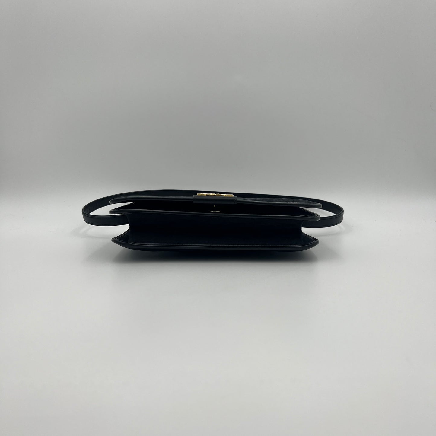 Christian Dior Black Trotter CD Full Flap Bag