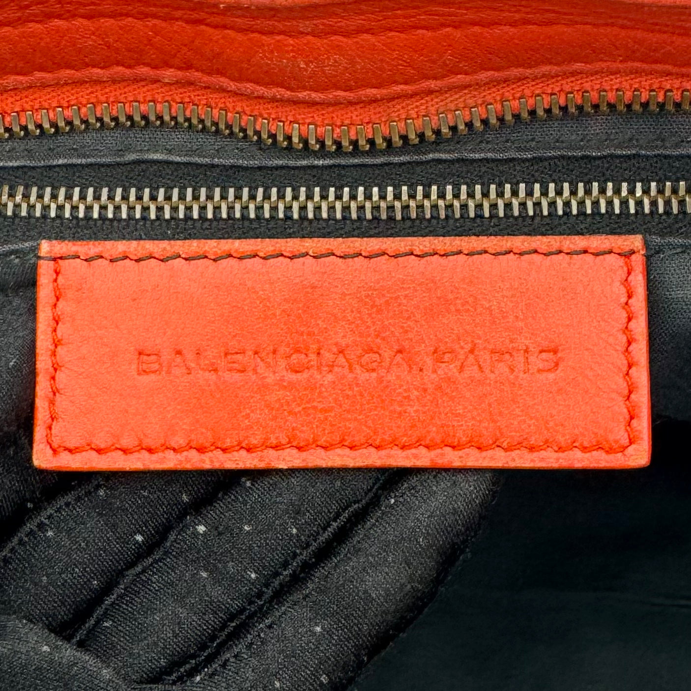 Balenciaga Red Perforated Leather Classic City Bag