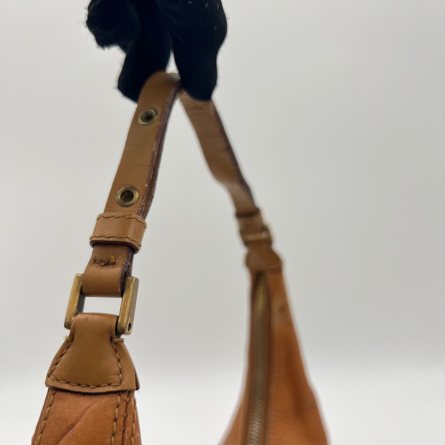 Christian Dior Brown Leather Street Chic Hobo Bag