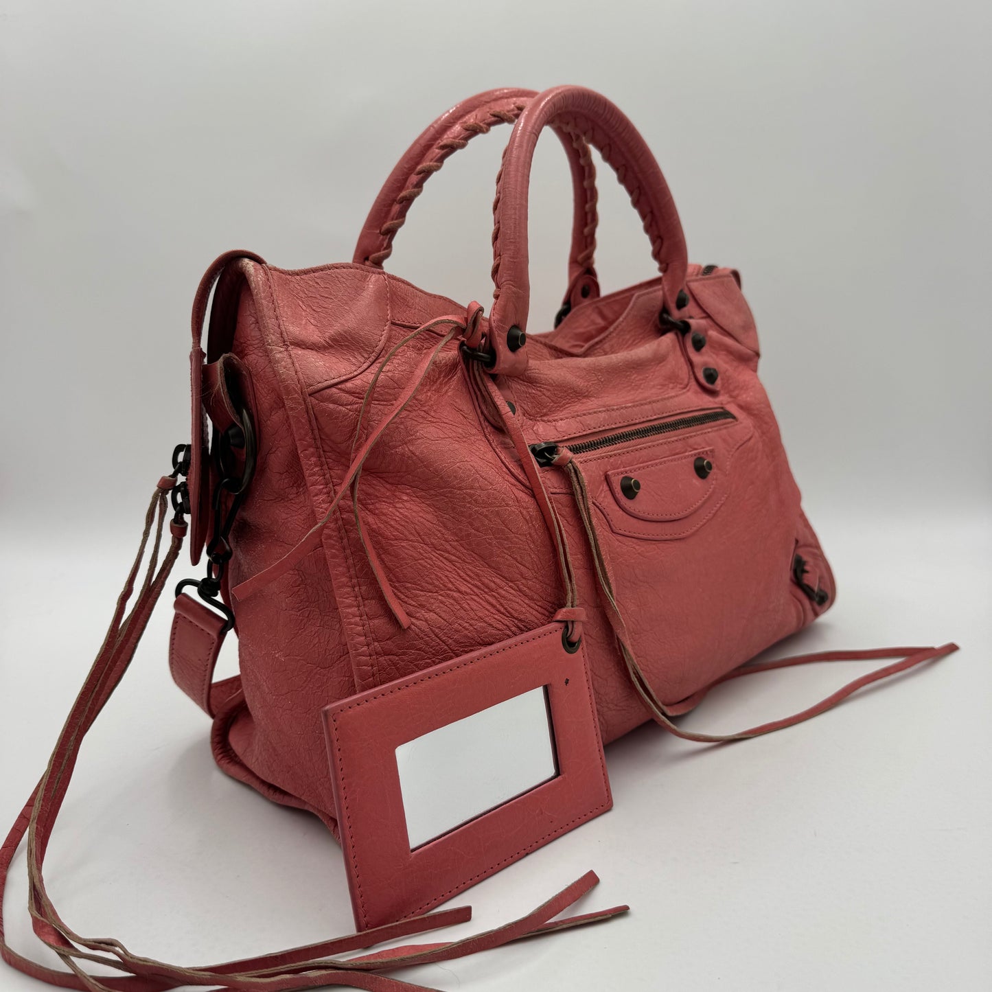 Balenciaga Rose Jaipue Pink Leather Classic City