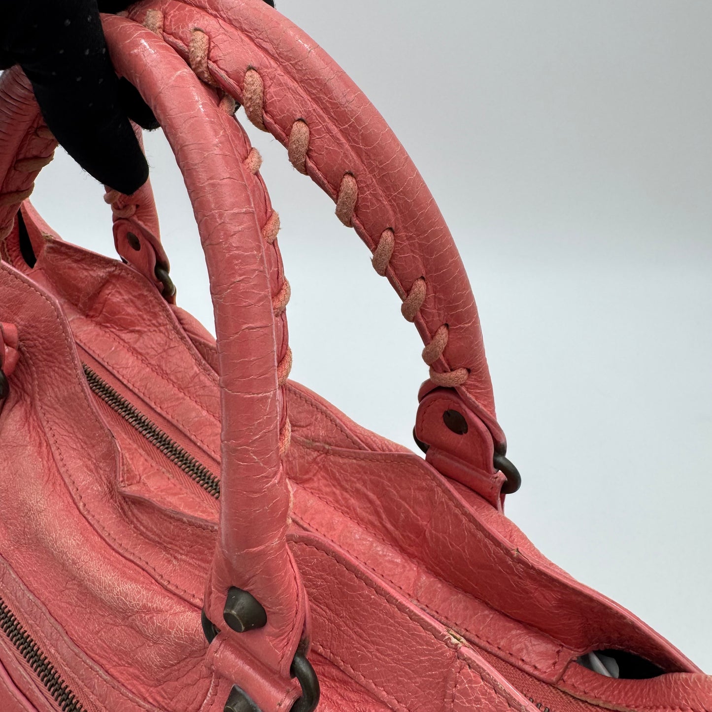 Balenciaga Rose Jaipue Pink Leather Classic City