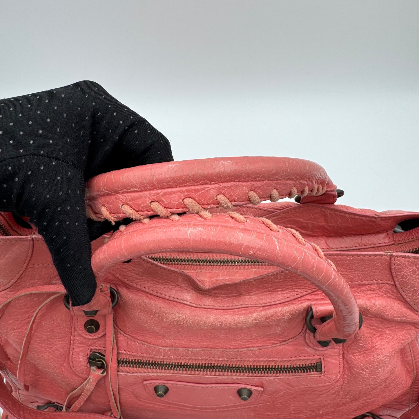 Balenciaga Rose Jaipue Pink Leather Classic City