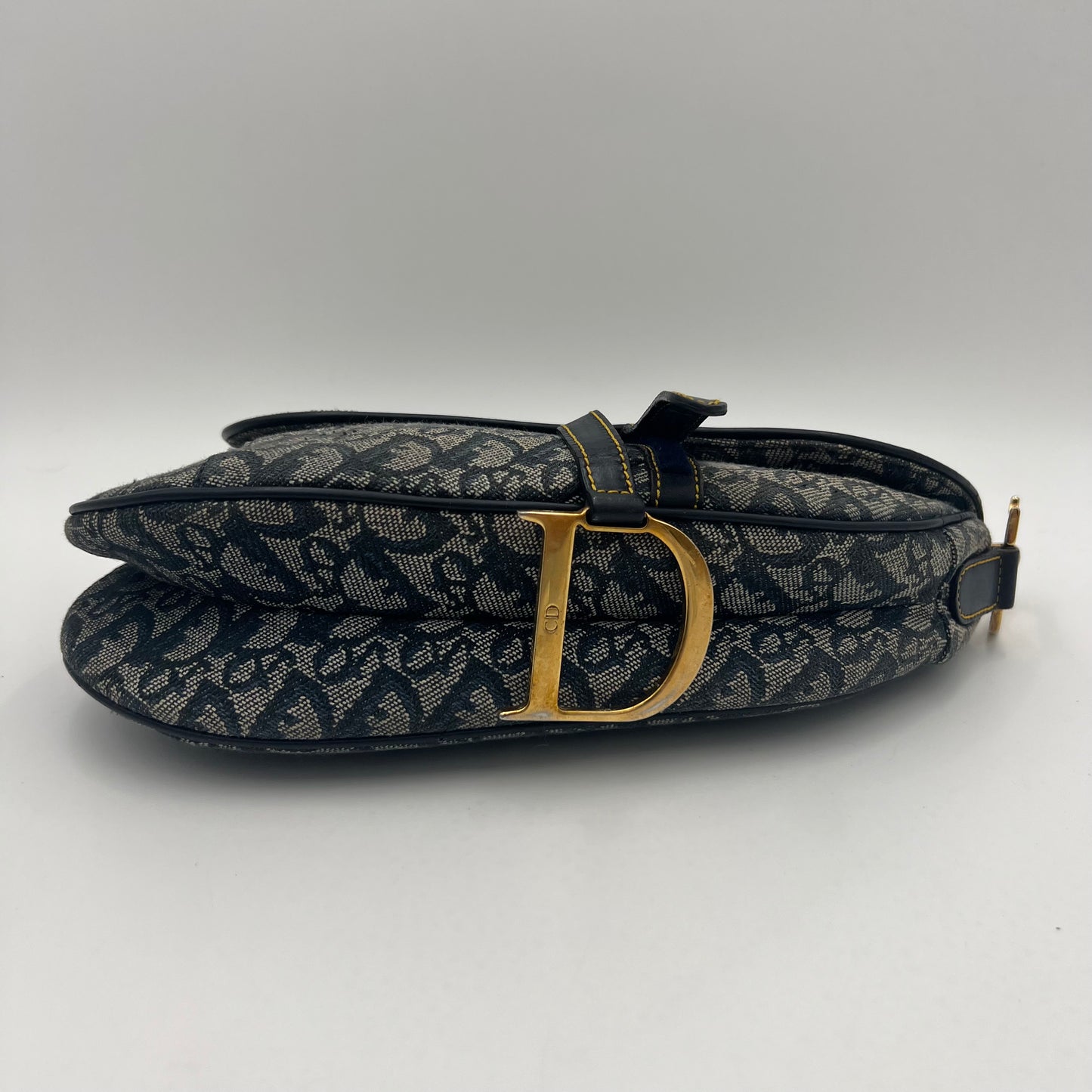 Christian Dior Blue Monogram Saddle GHW (RU 0091)