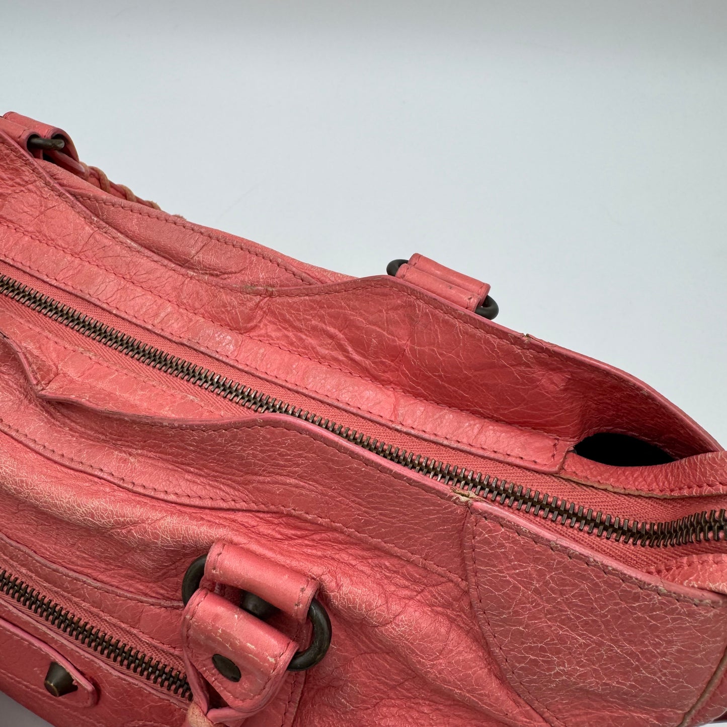 Balenciaga Rose Jaipue Pink Leather Classic City