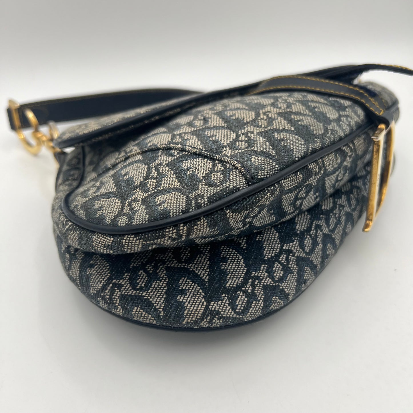 Christian Dior Blue Monogram Saddle GHW (RU 0091)