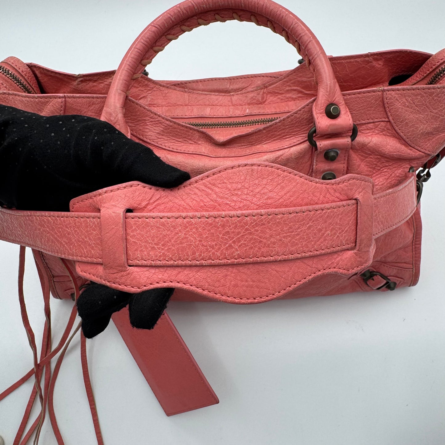 Balenciaga Rose Jaipue Pink Leather Classic City