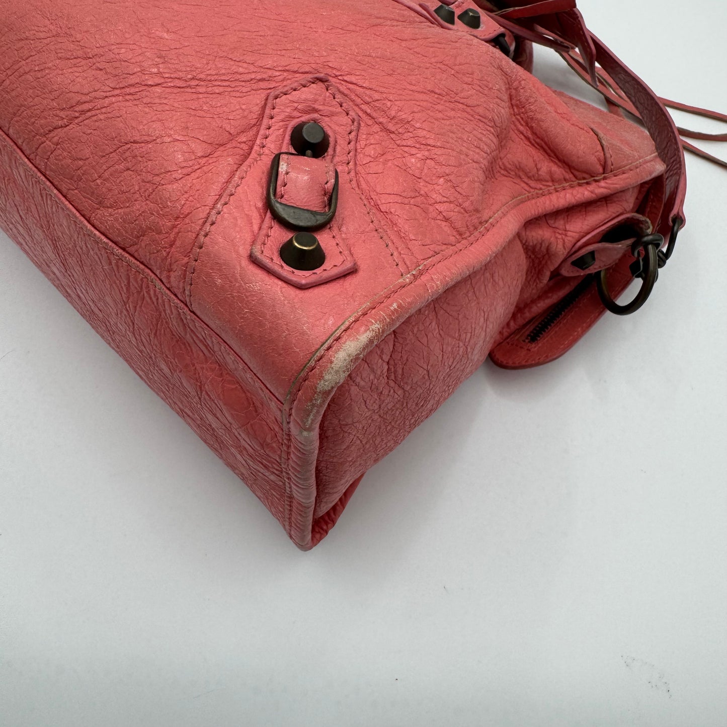 Balenciaga Rose Jaipue Pink Leather Classic City