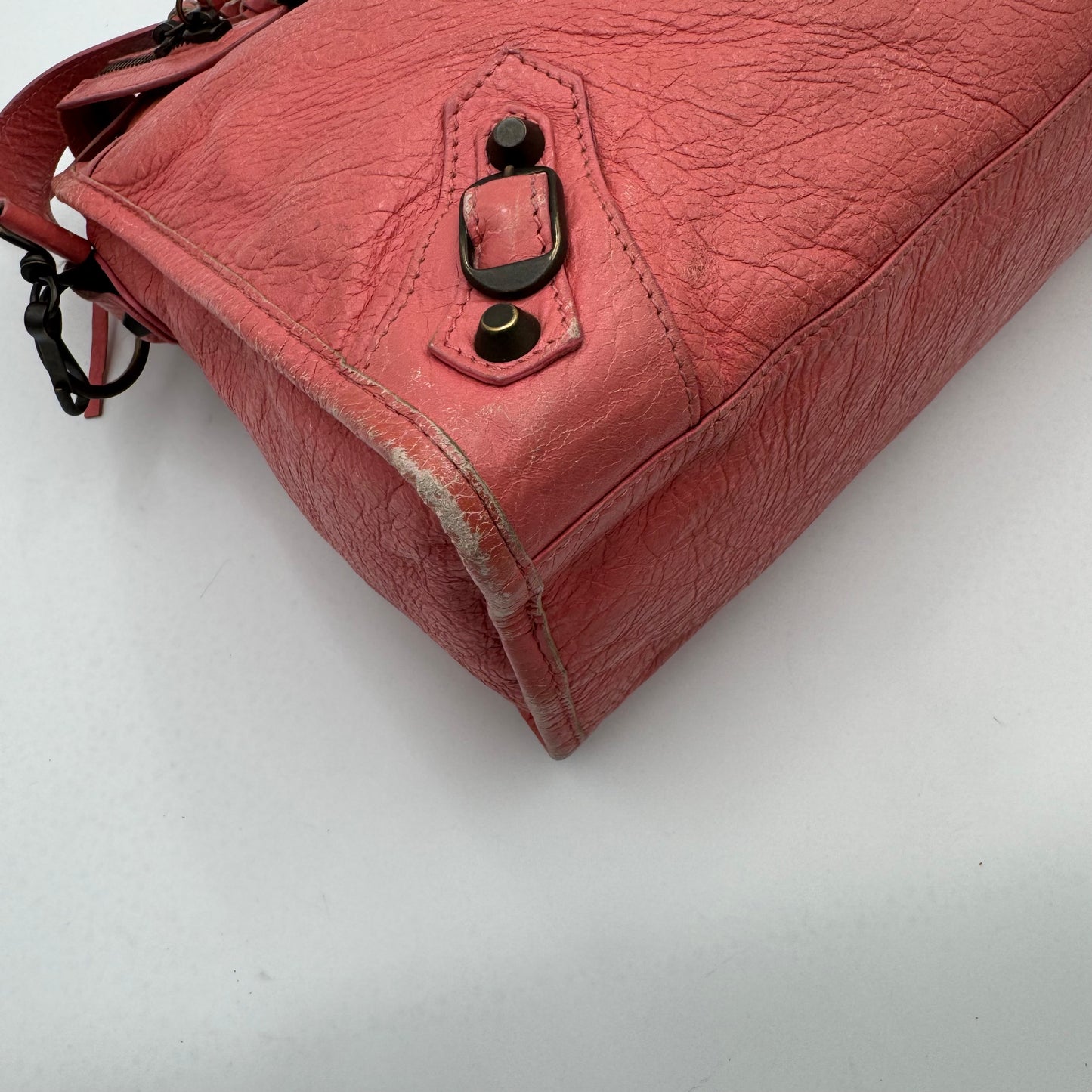 Balenciaga Rose Jaipue Pink Leather Classic City