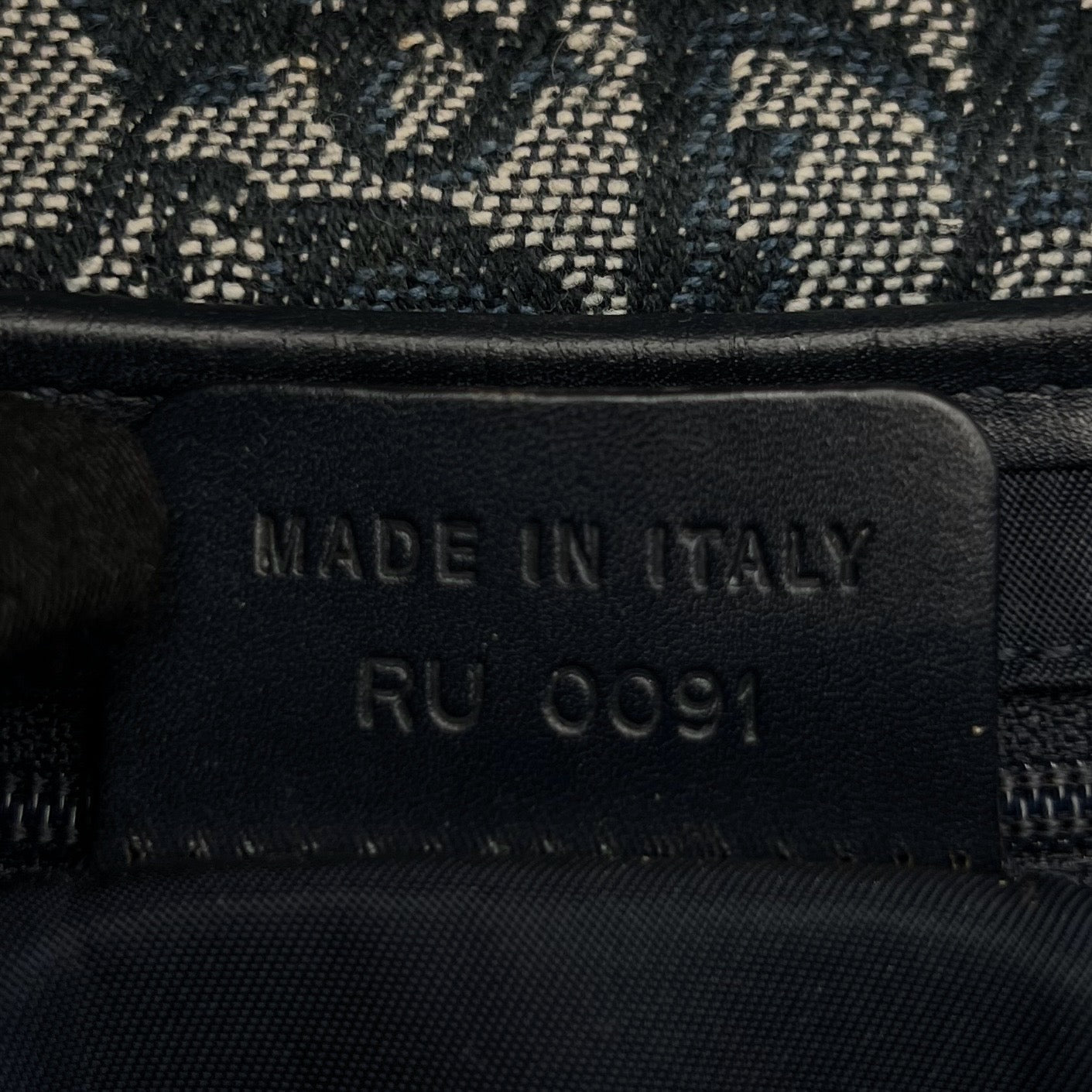 Christian Dior Blue Monogram Saddle GHW (RU 0091)