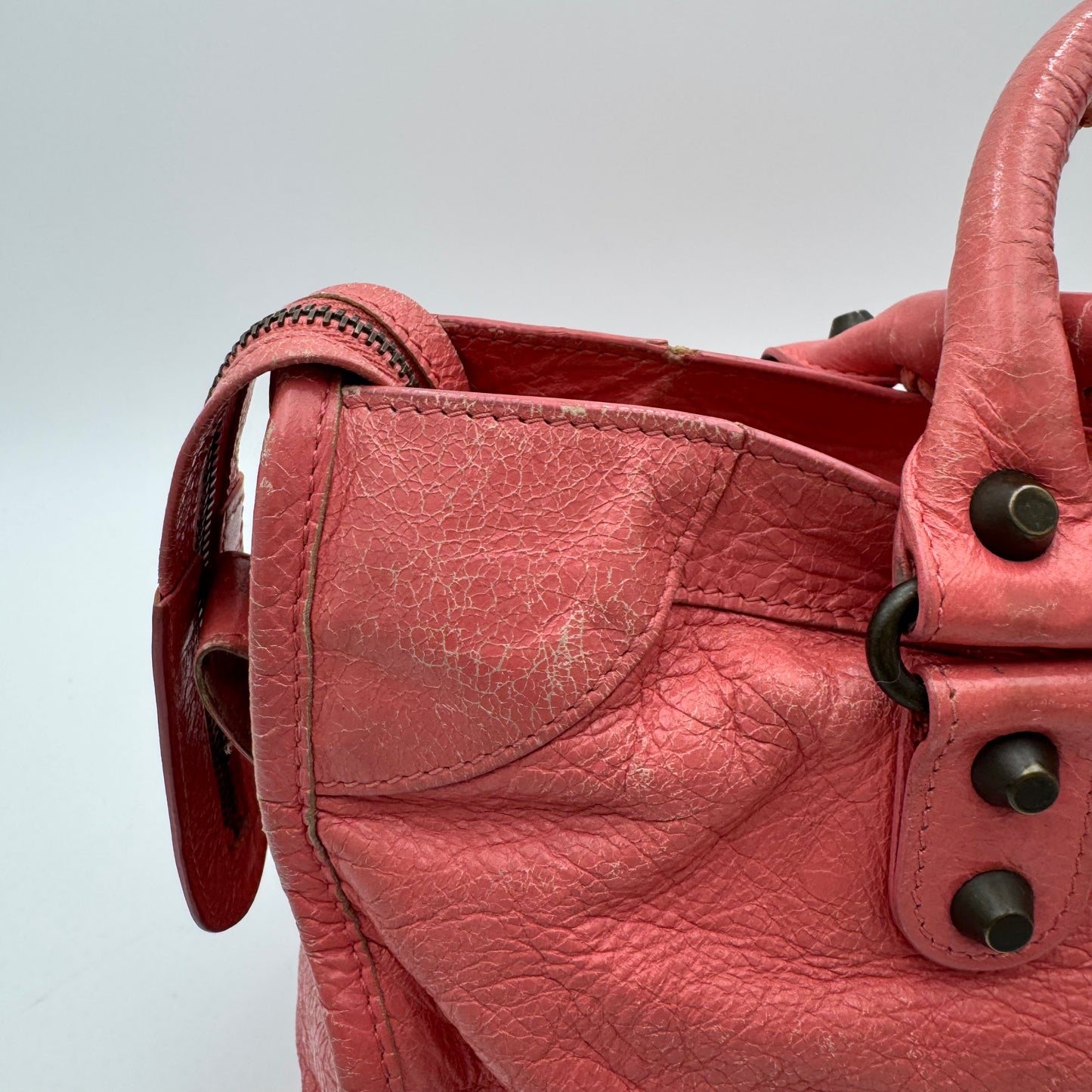 Balenciaga Rose Jaipue Pink Leather Classic City