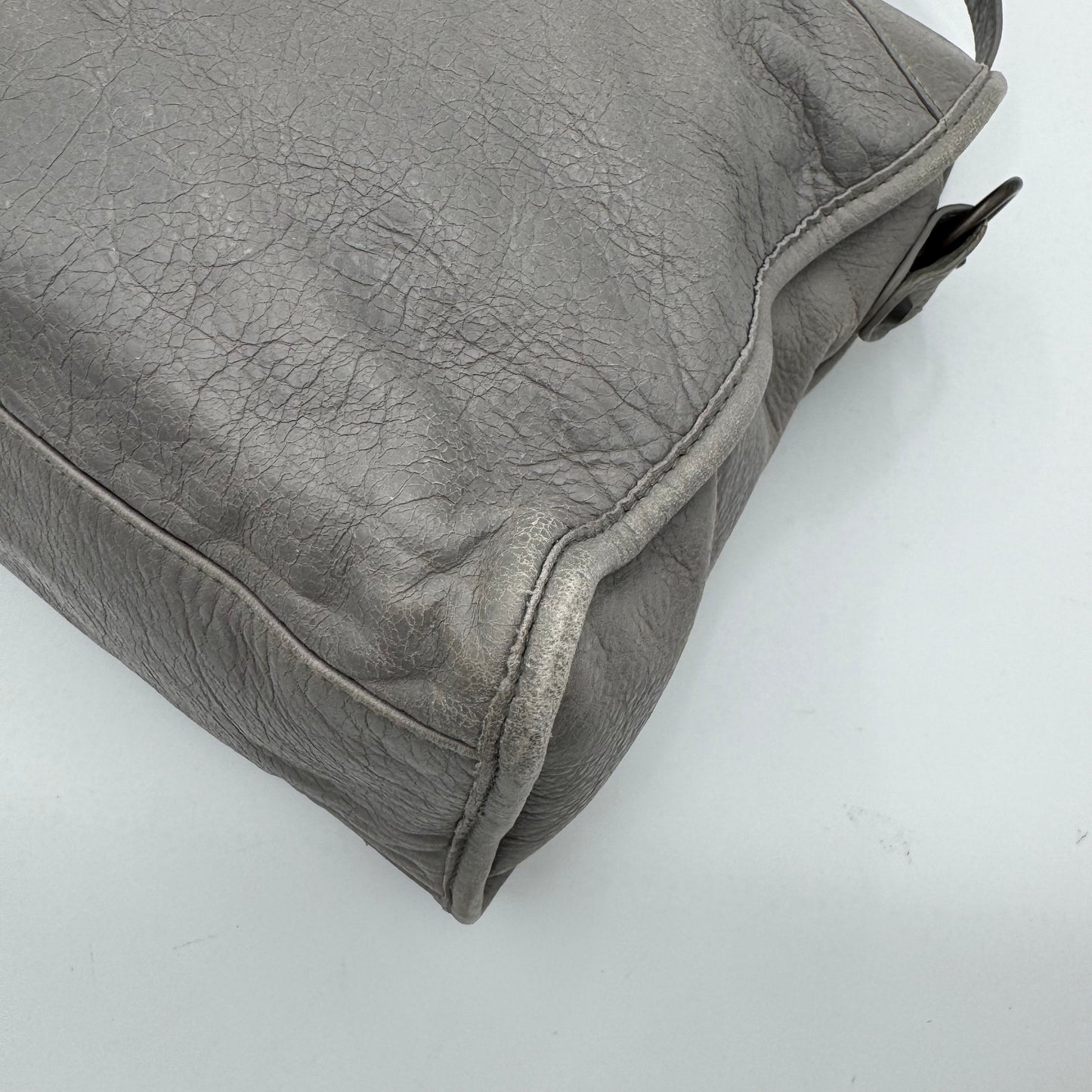 Balenciaga Gray Leather Classic City