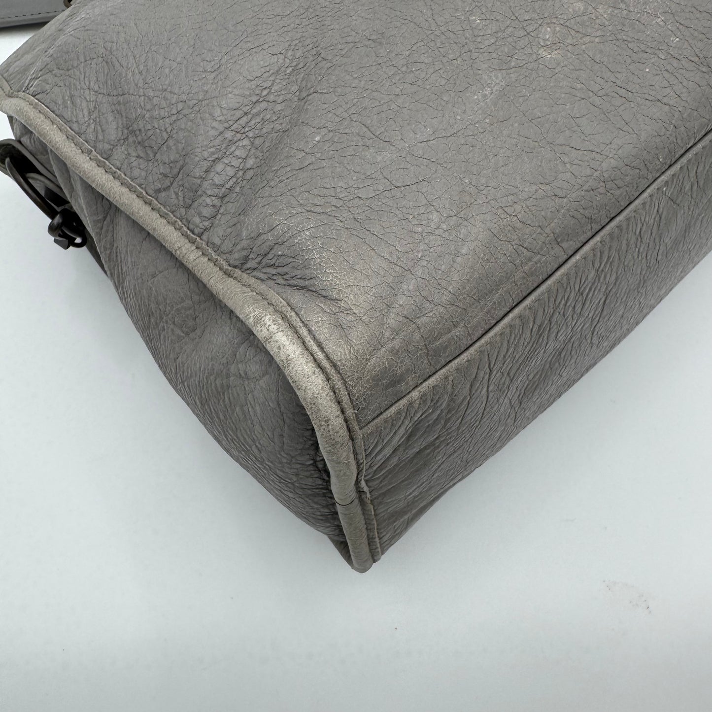 Balenciaga Gray Leather Classic City